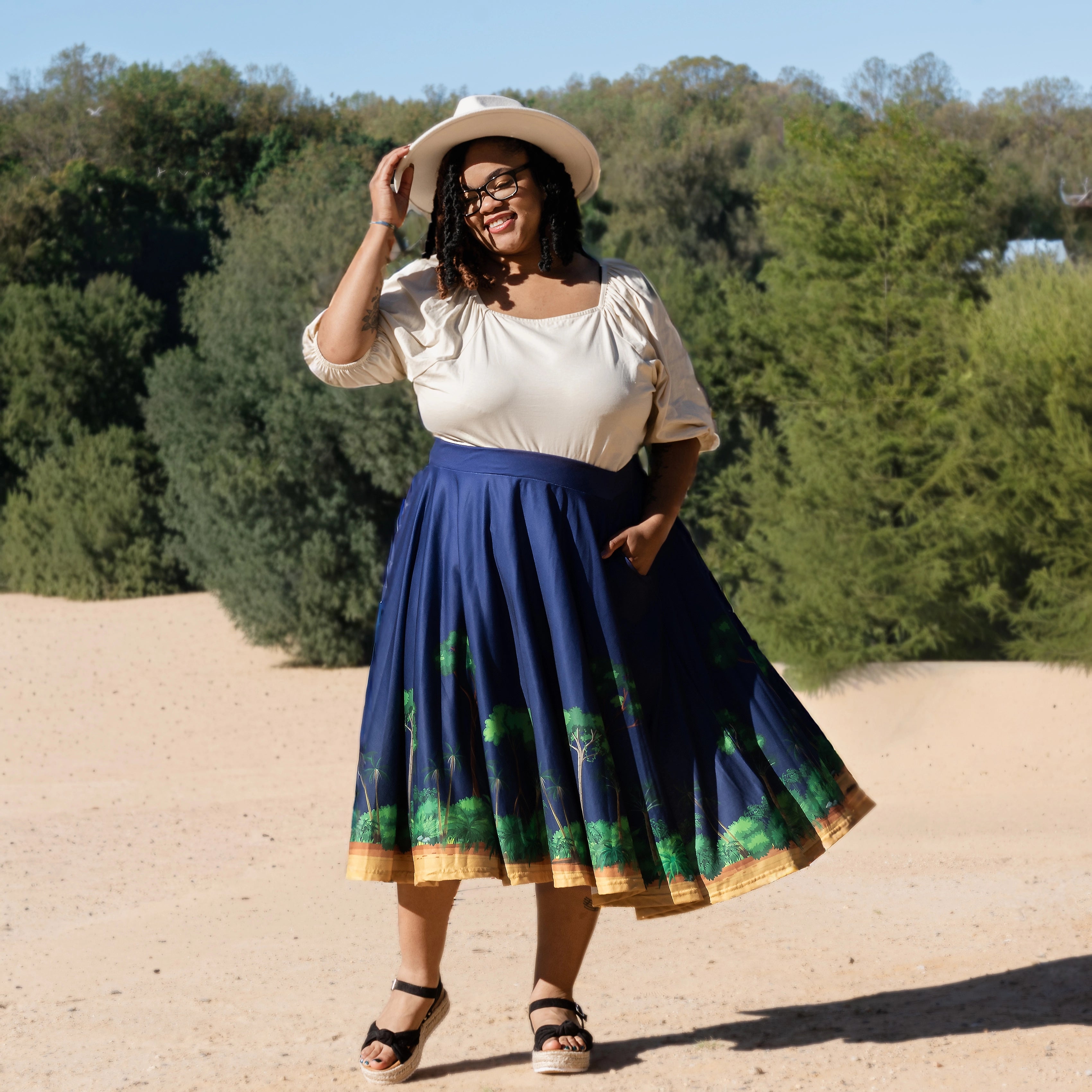 Forest Layers Twirl Skirt