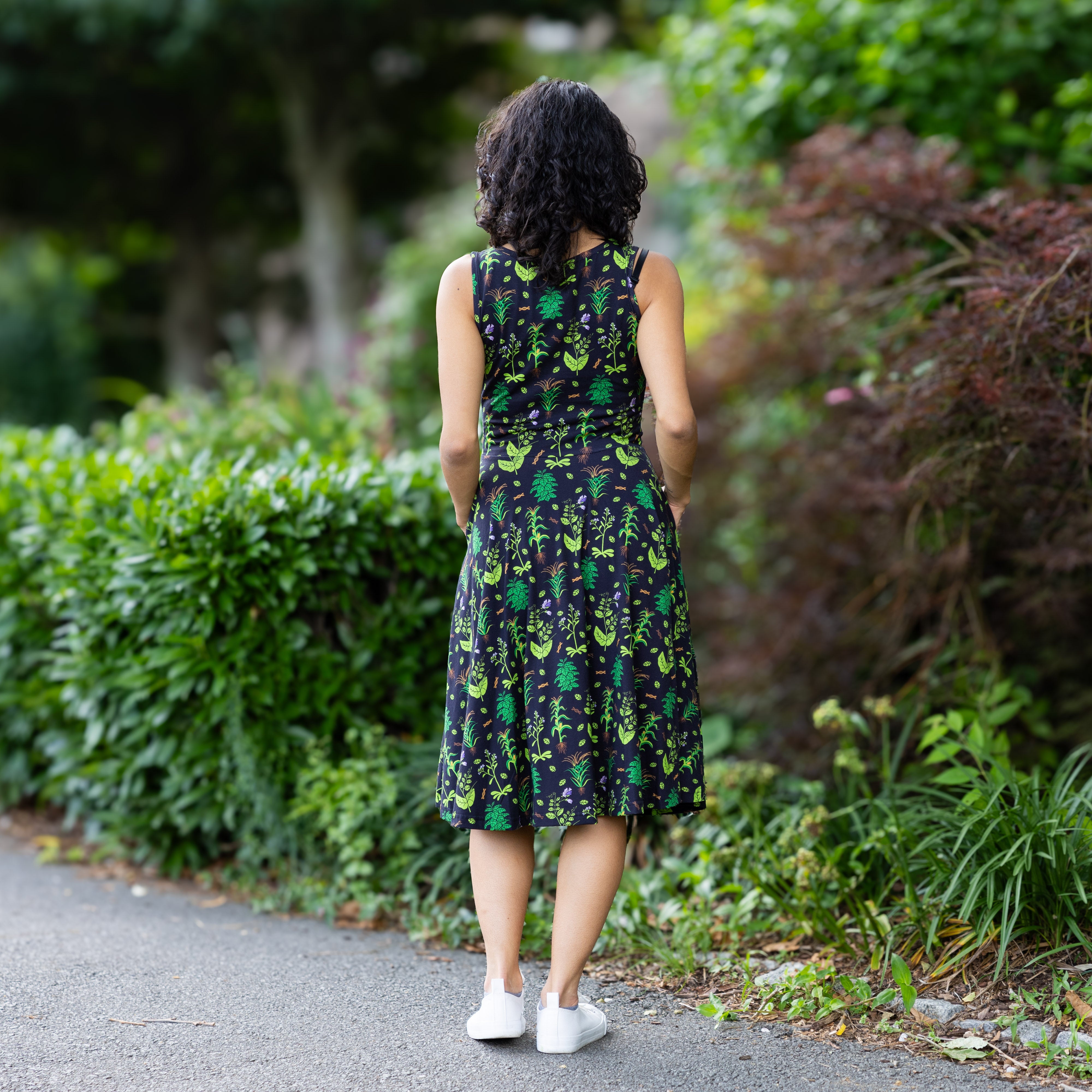 Genetic Plants Sleeveless Twirl Dress