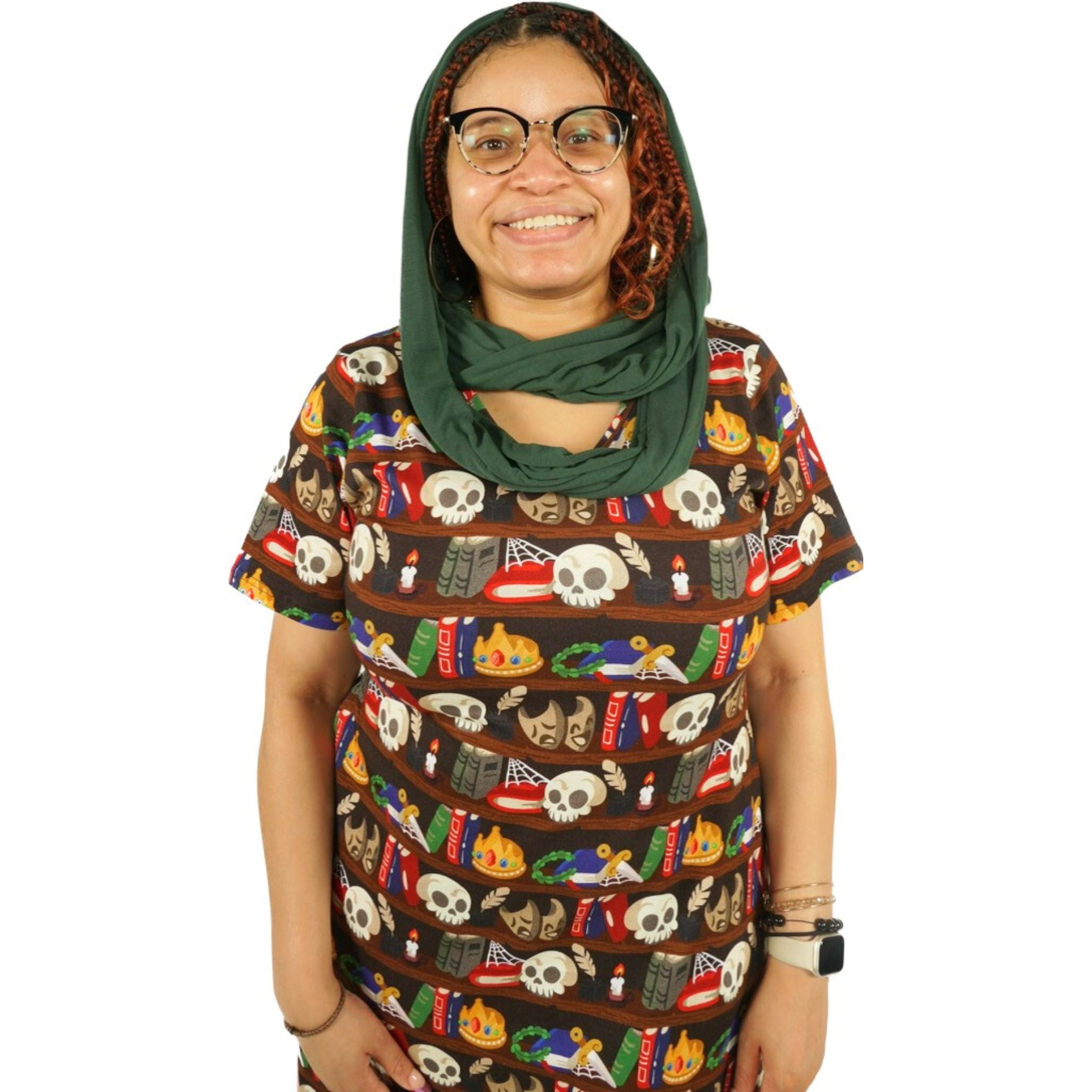 Dark Green Scarf with Pocket