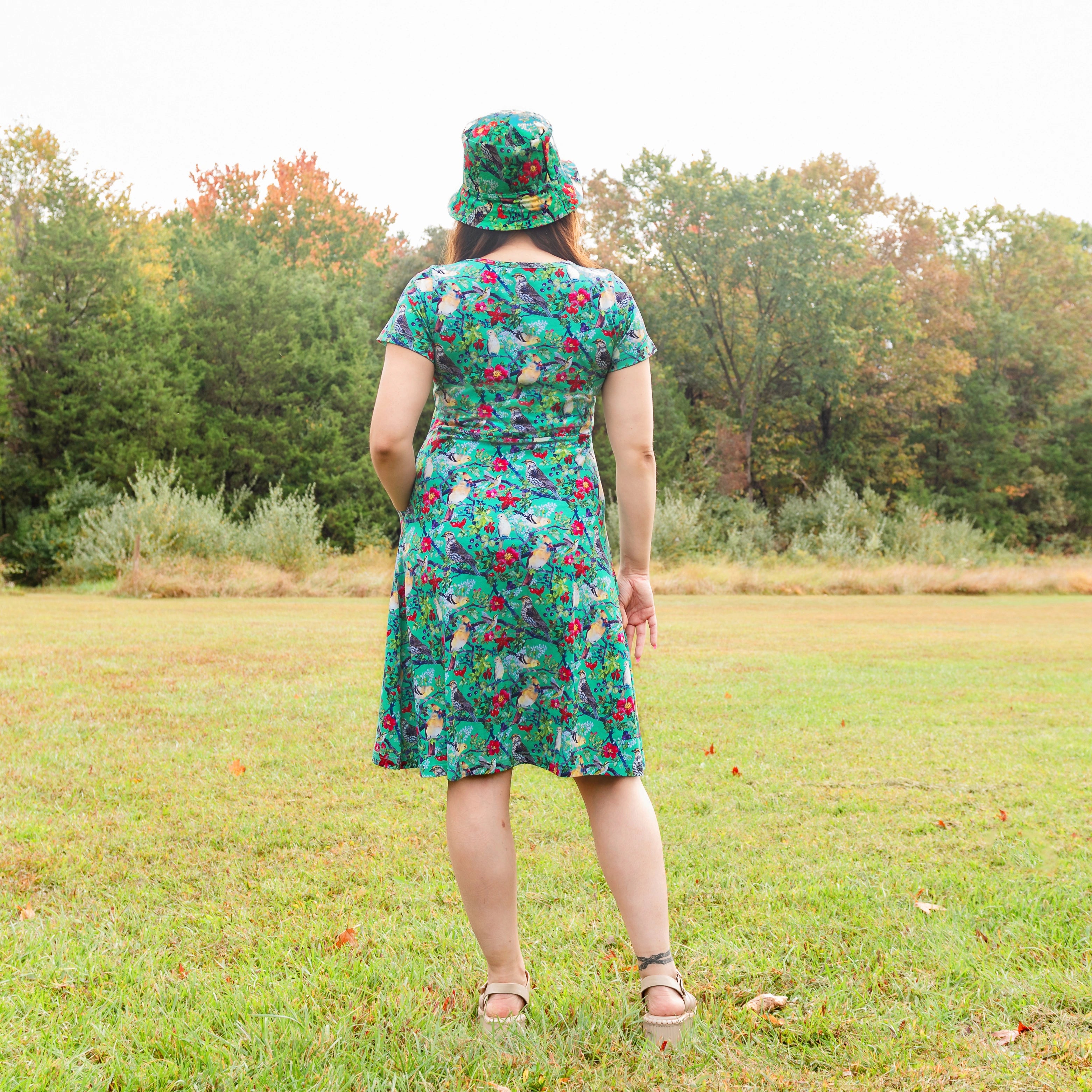 Hen's Parade Petite A-Line Dress (With Waist Seam)