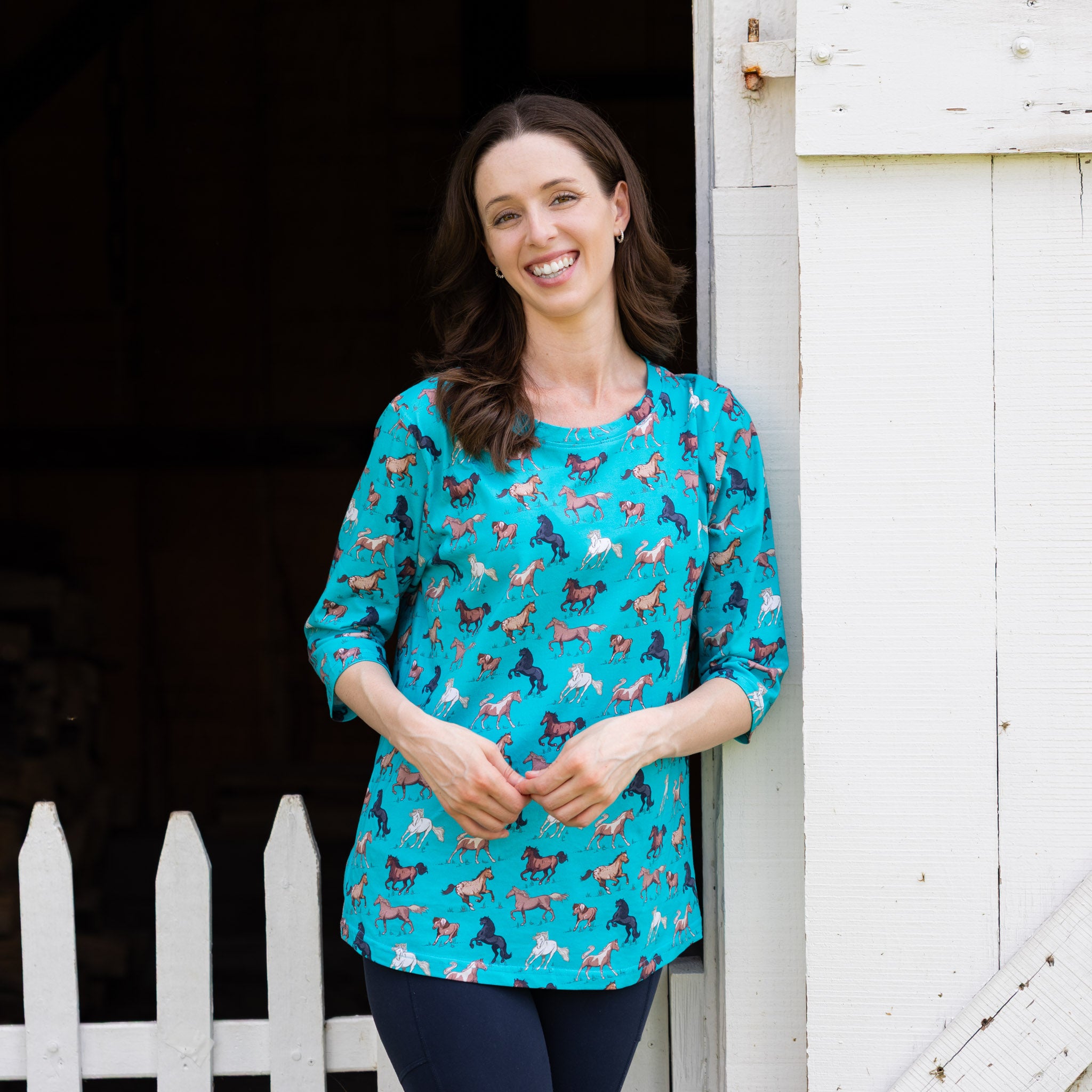 Horsing Around Tunic Top