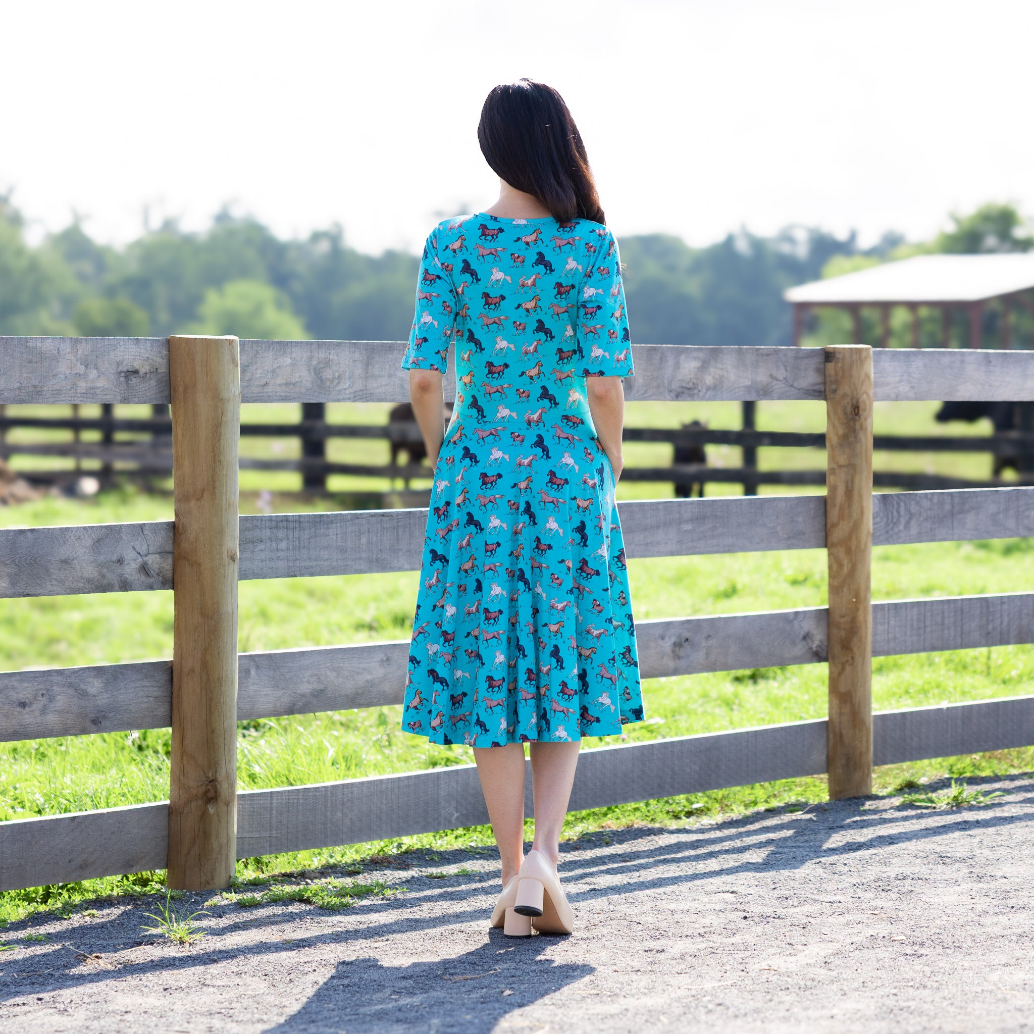 Horsing Around Twirl Dress