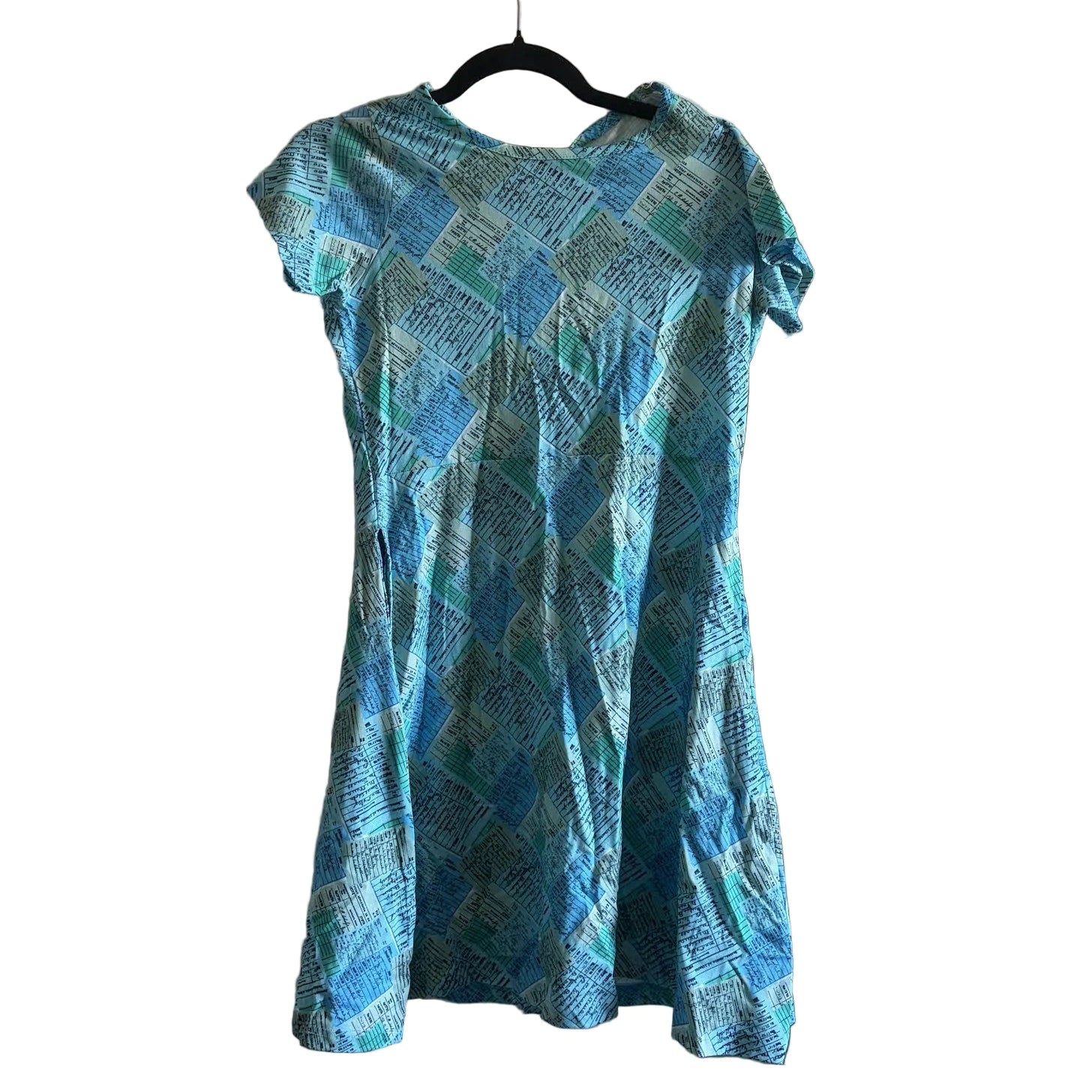 Library Cards Petite A-Line Dress- L