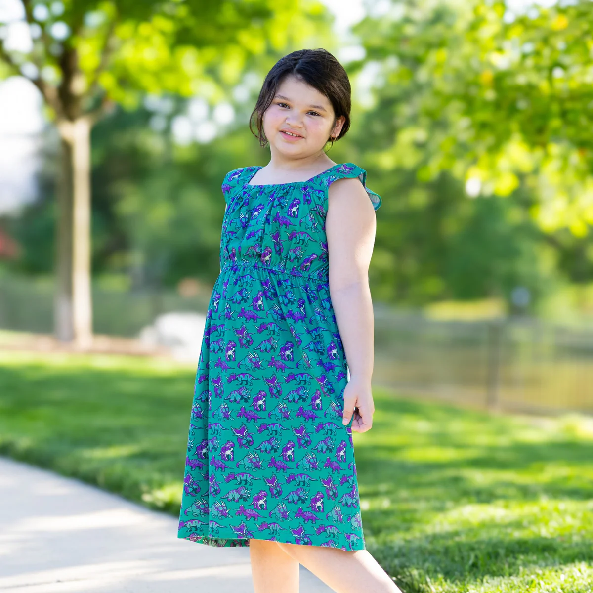 Ceratopsids Kids Dress Sample - 11/12 YEARS