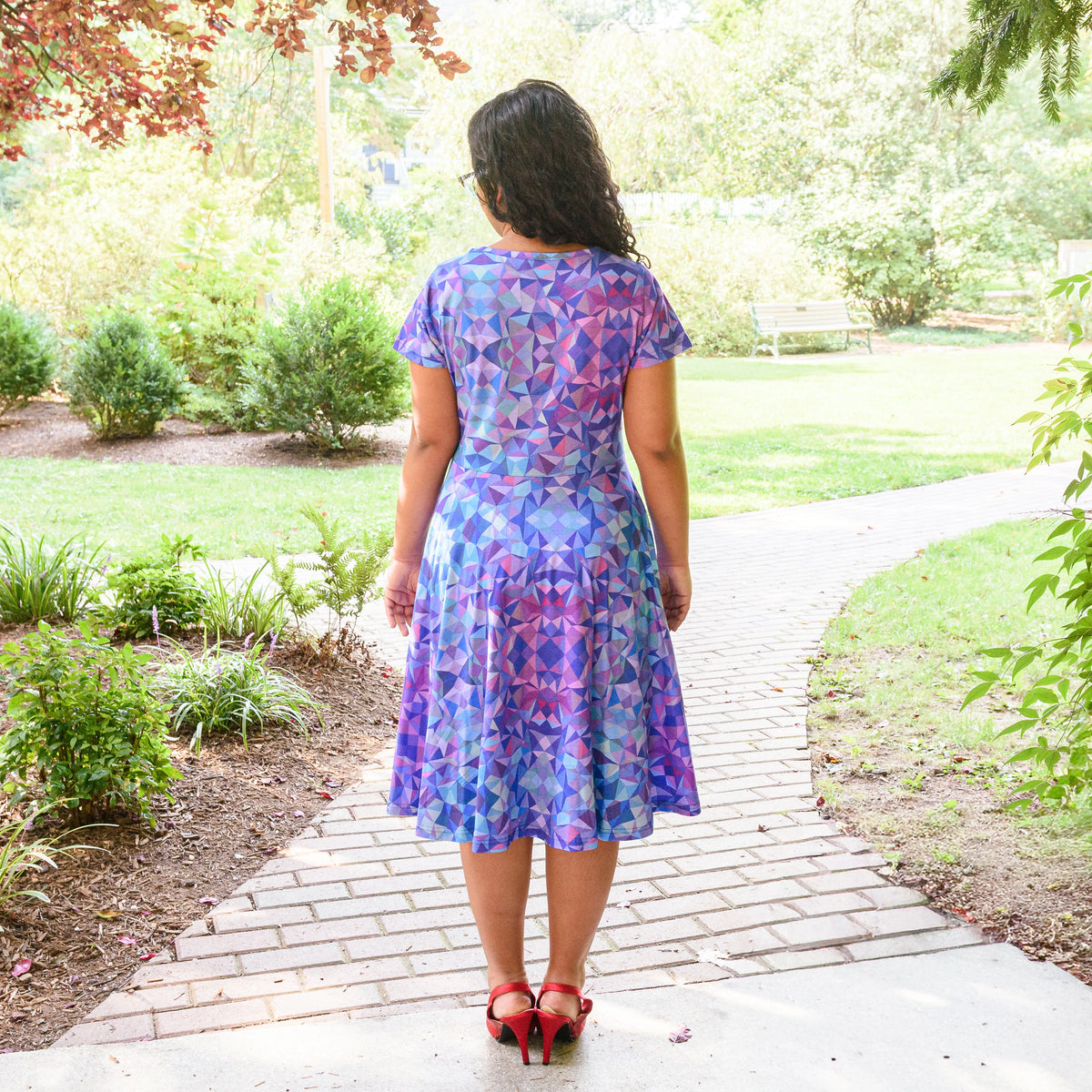Kaleidoscope Petite Twirl Dress with Pockets