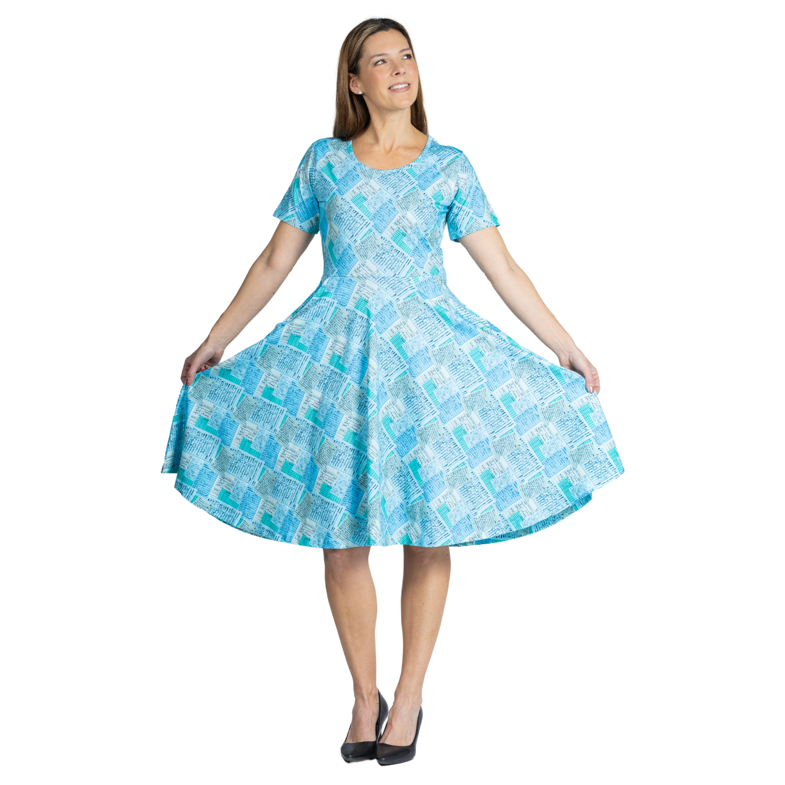 Library Cards Twirl Dress