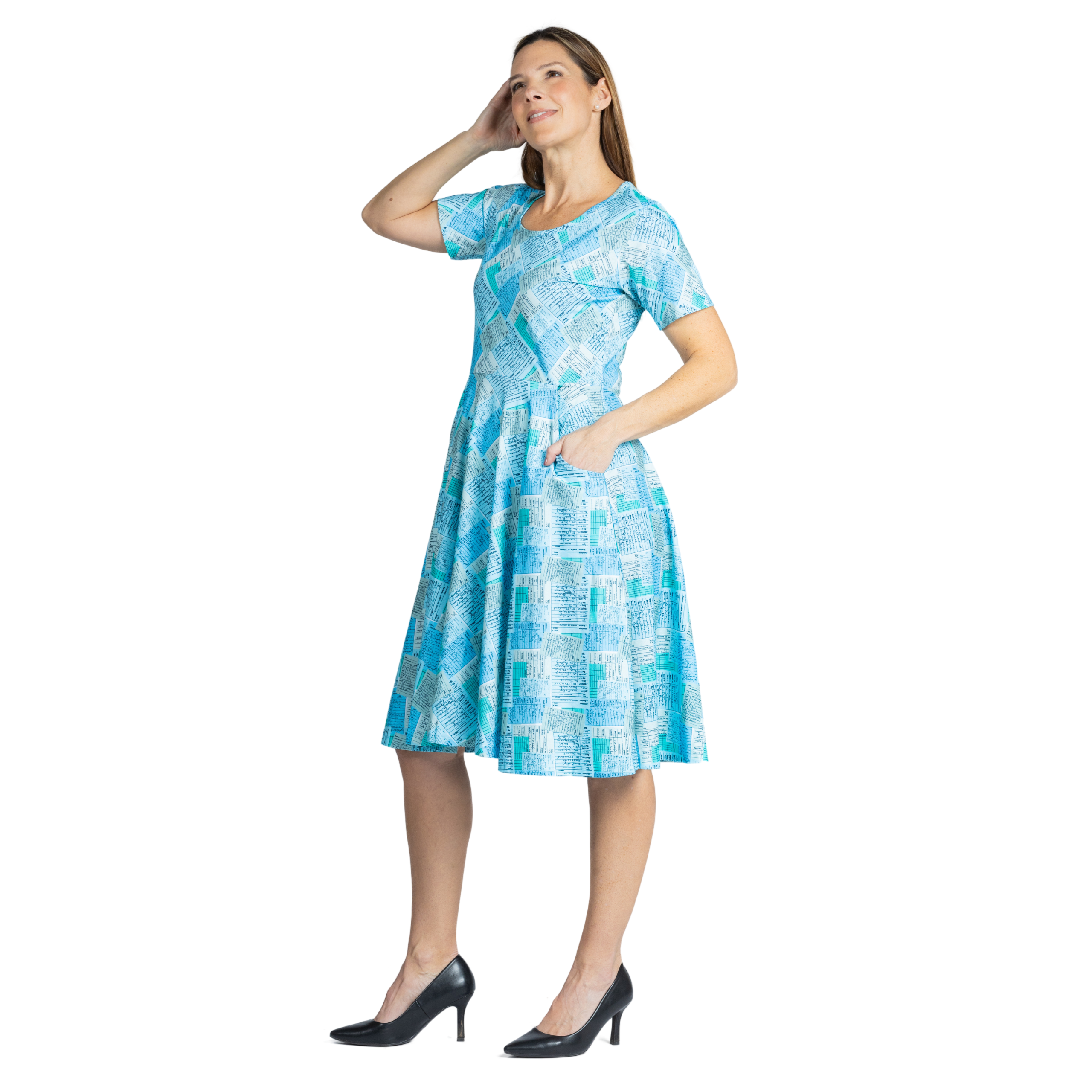 Library Cards Twirl Dress