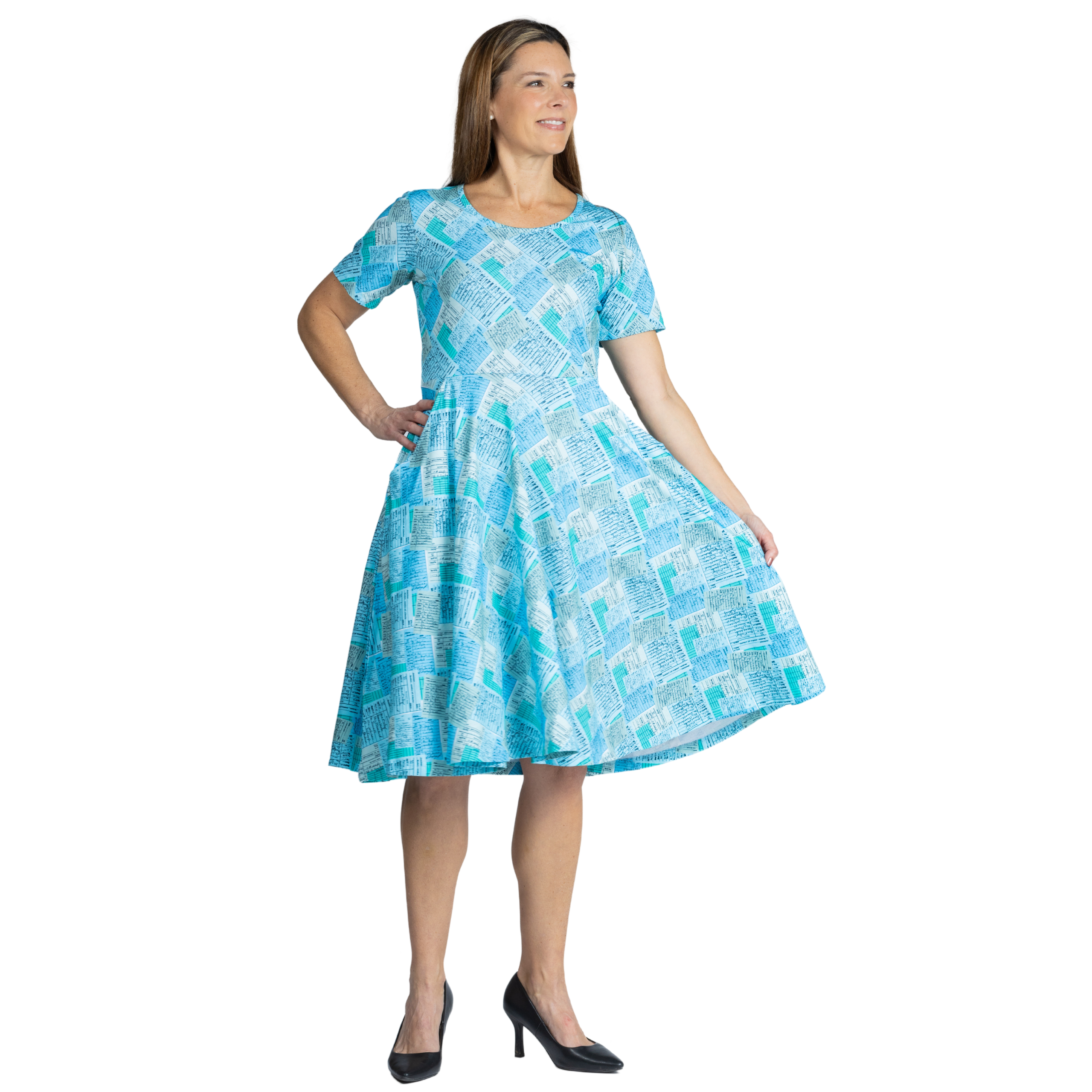 Library Cards Twirl Dress