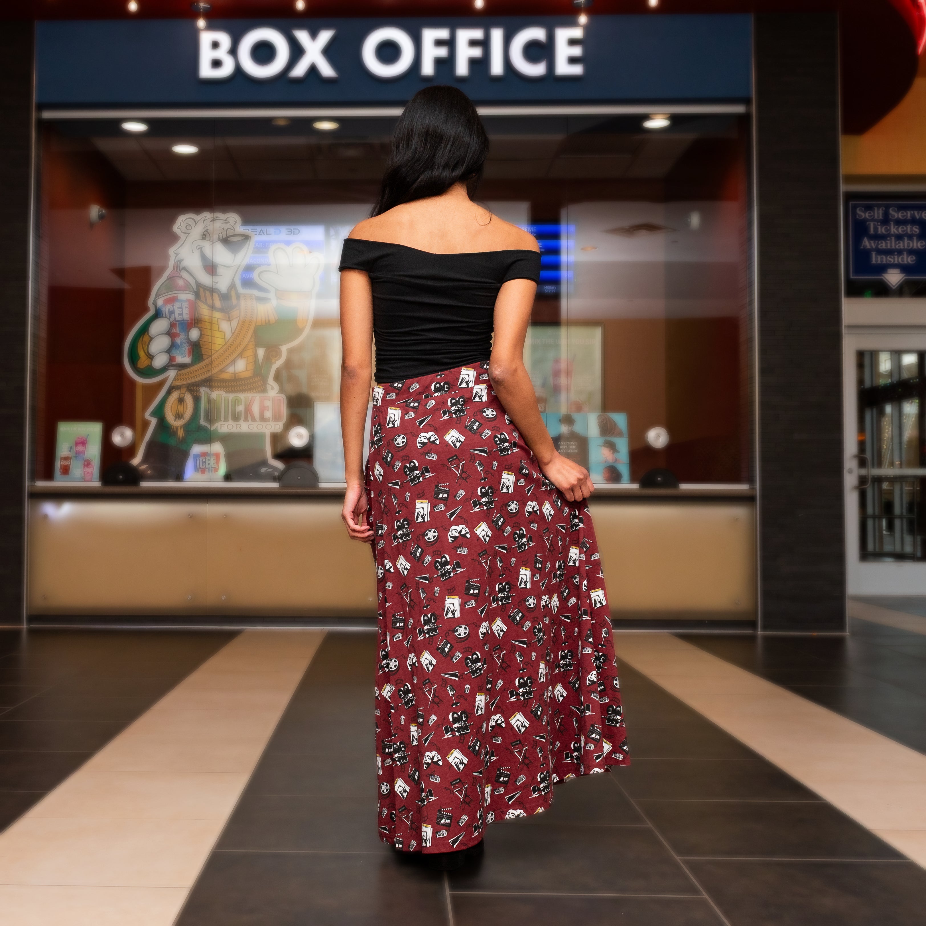 Lights, Camera, Fashion Maxi Skirt
