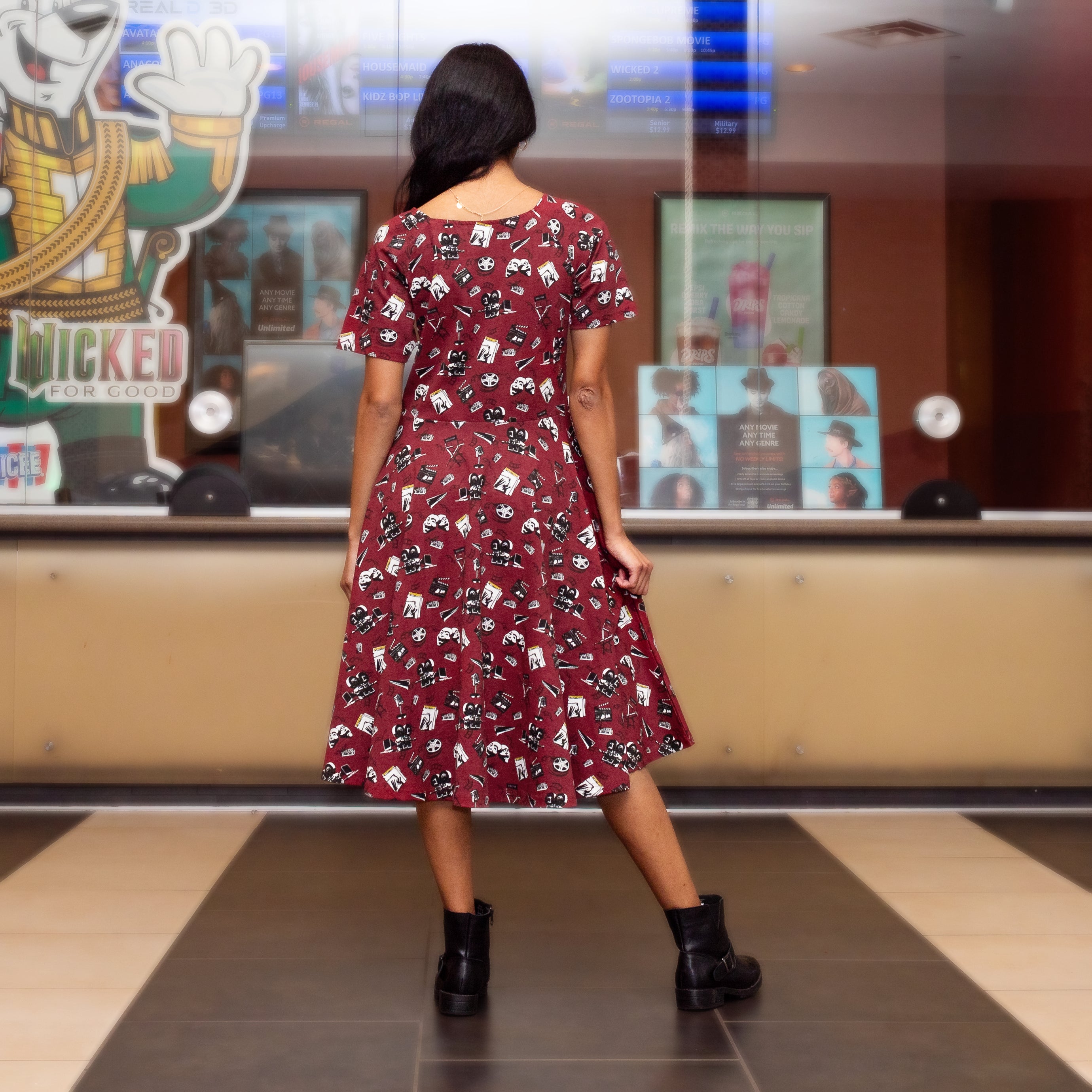 Lights, Camera, Fashion Twirl Dress with Pockets