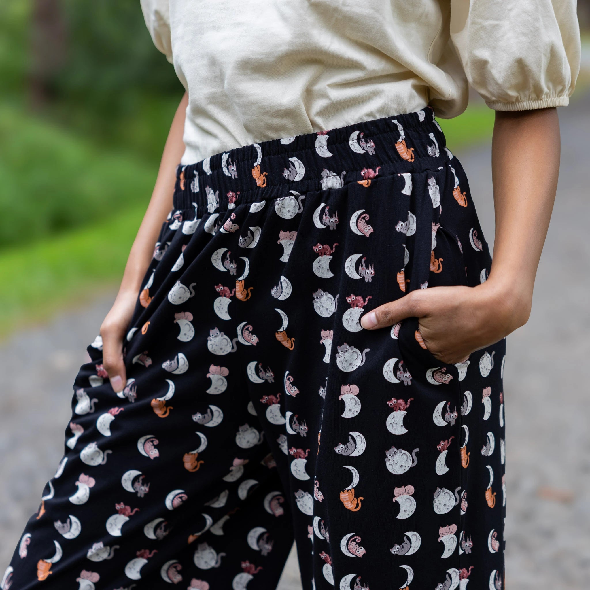 Lunar Kitty Palazzo Pants