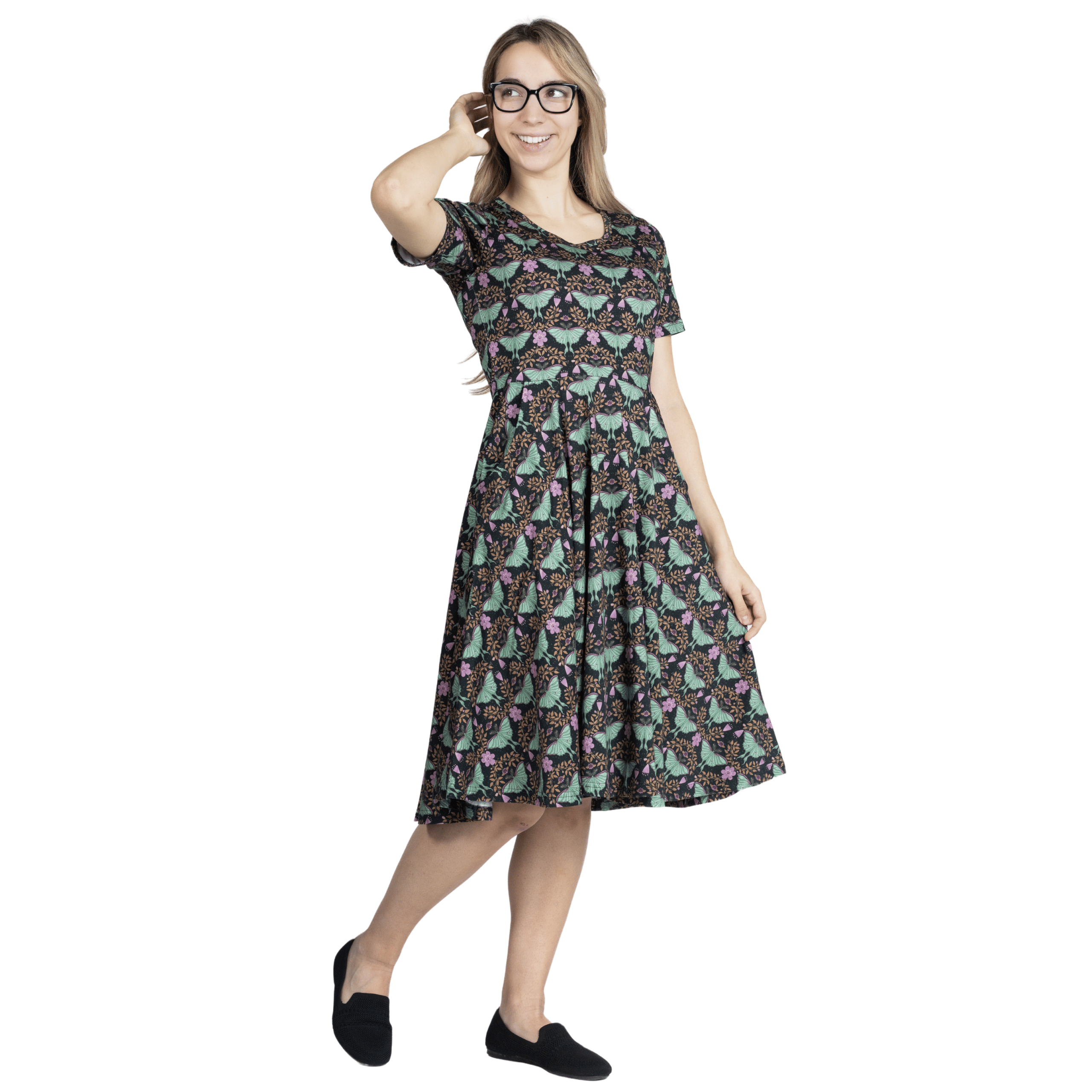 Luna Moth Twirl Dress