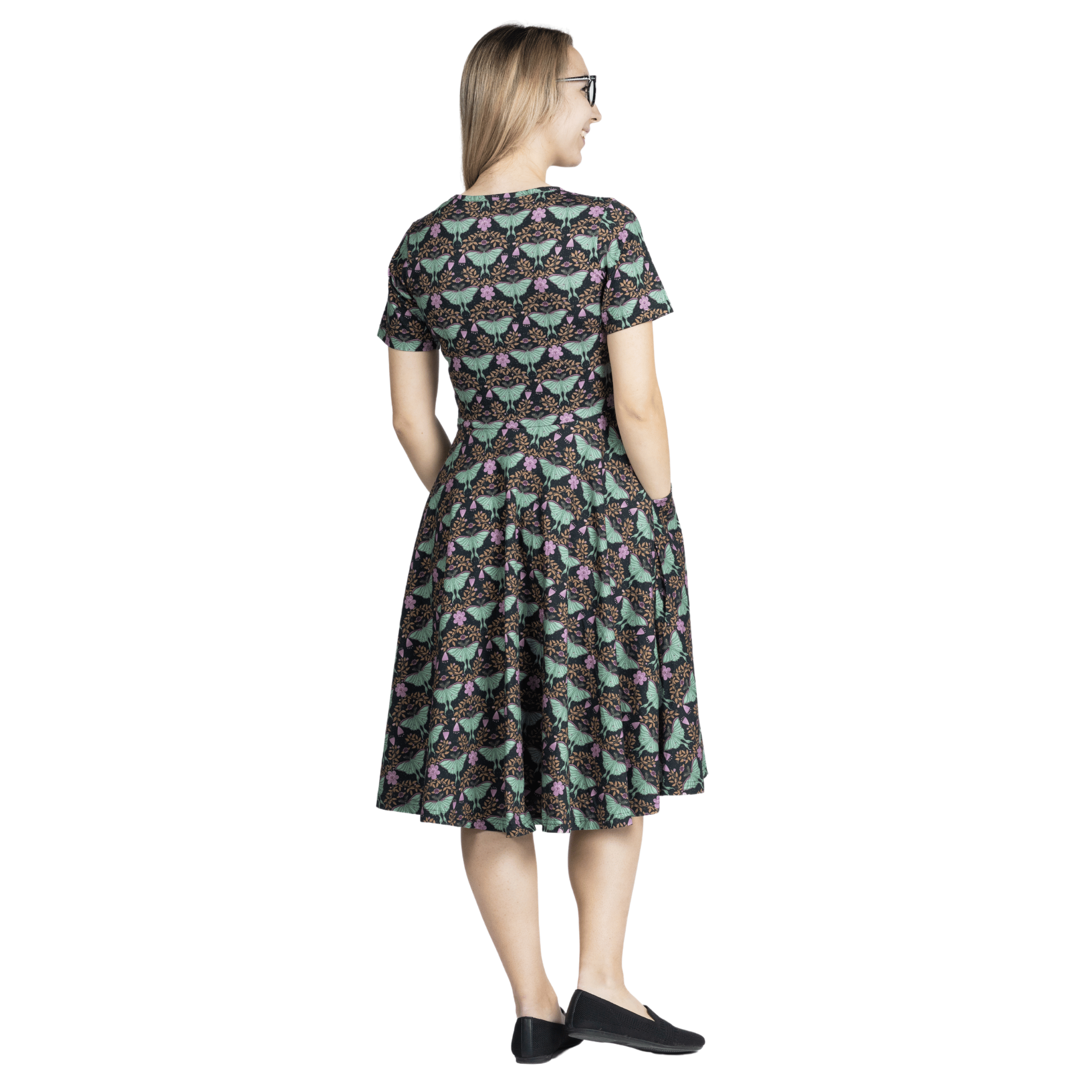 Luna Moth Twirl Dress