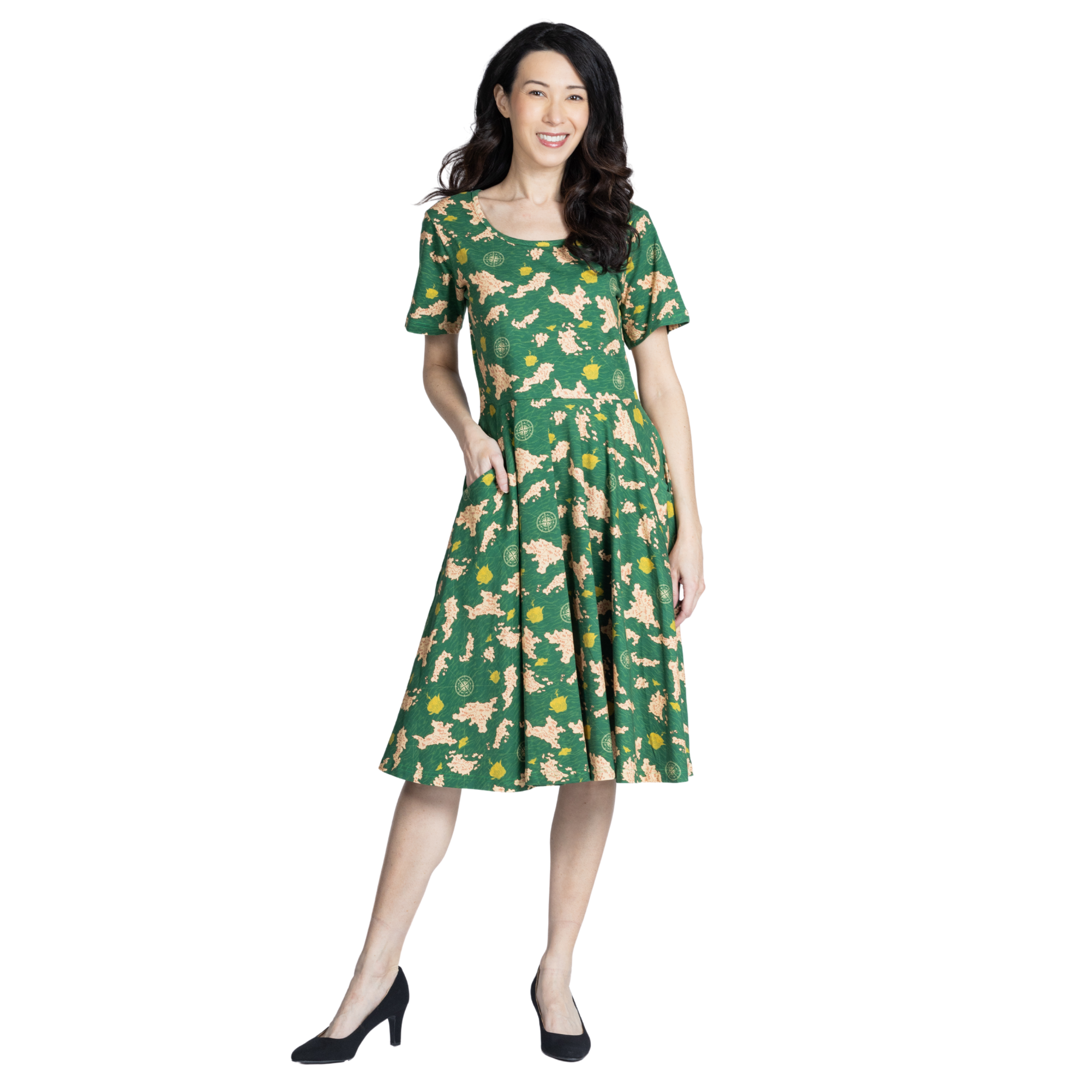 Uncharted Territories Twirl Dress