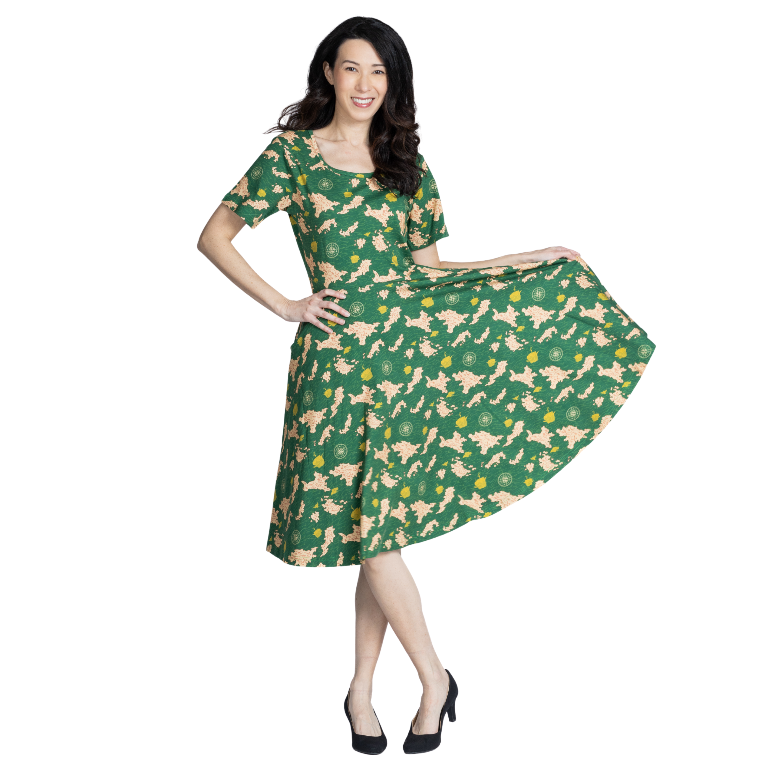 Uncharted Territories Twirl Dress