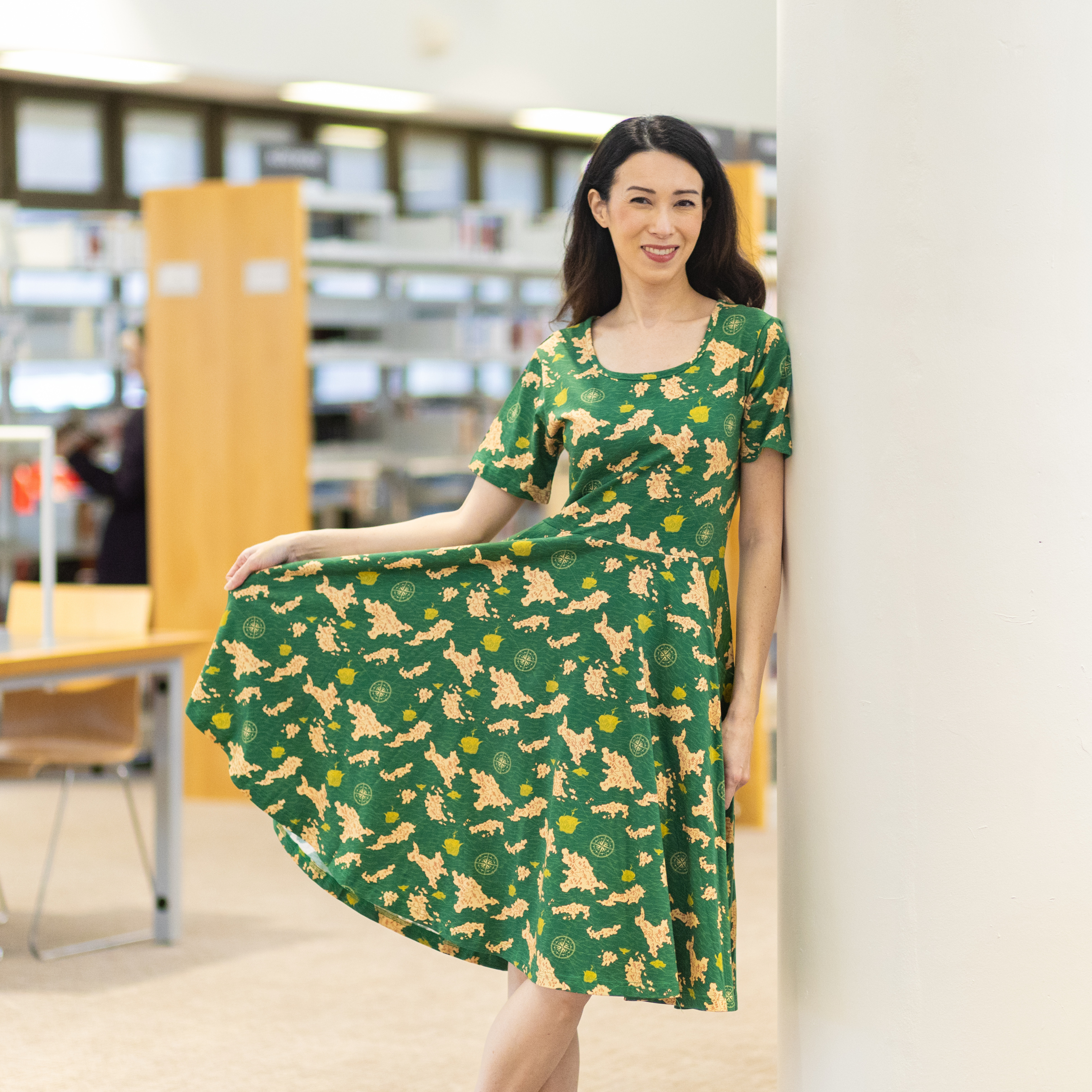 Uncharted Territories Twirl Dress