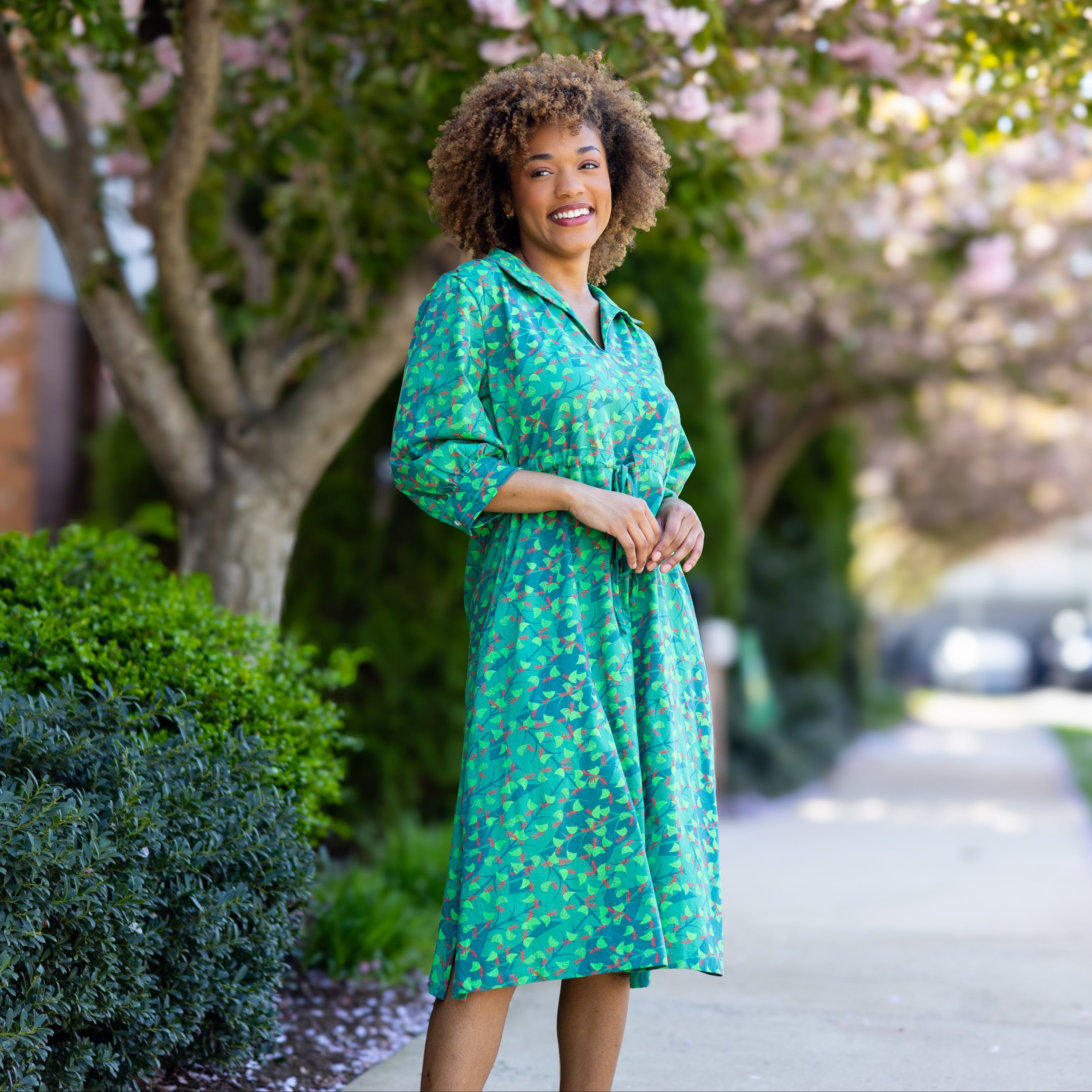 March of the Leafcutter Ants Drawstring Dress