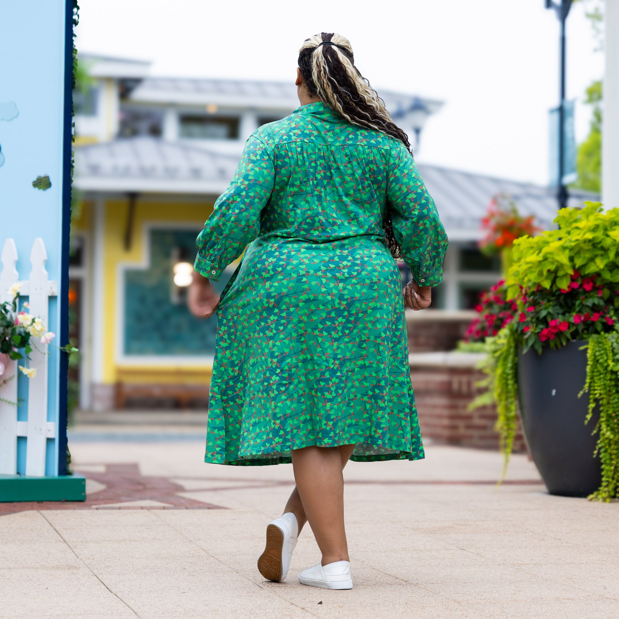 March of the Leafcutter Ants Drawstring Dress