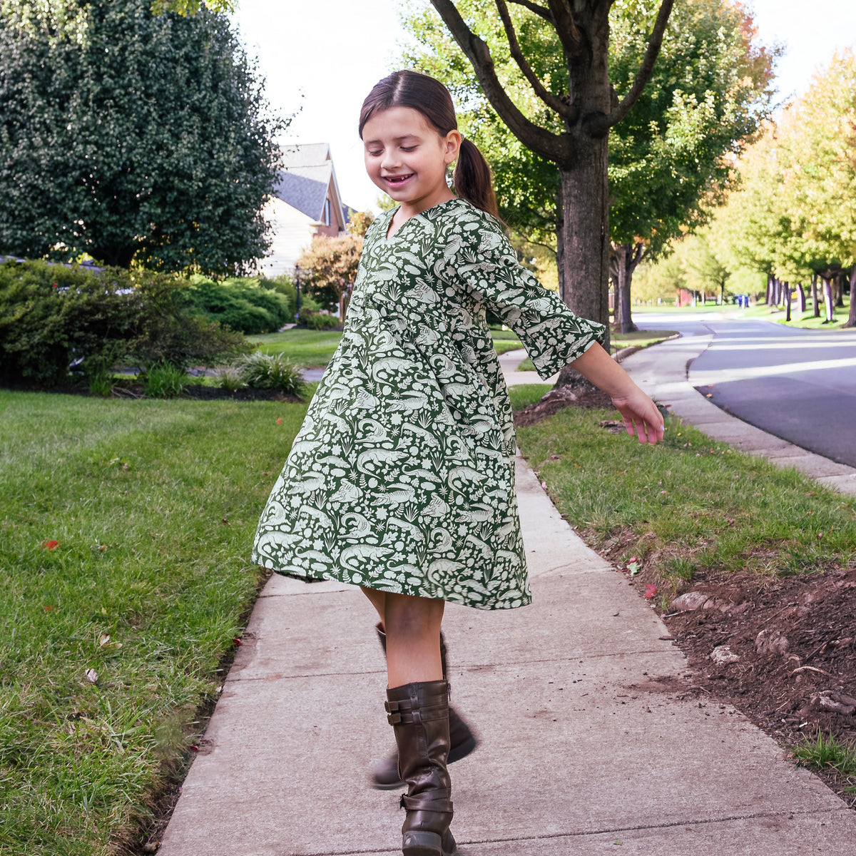 Marsh Majesty Kids Dress with Pockets