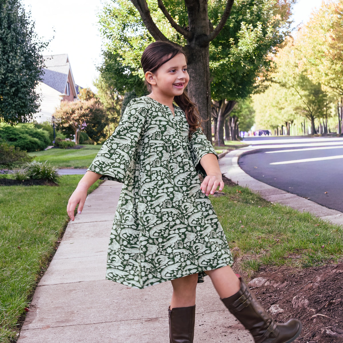 Marsh Majesty Kids Dress with Pockets