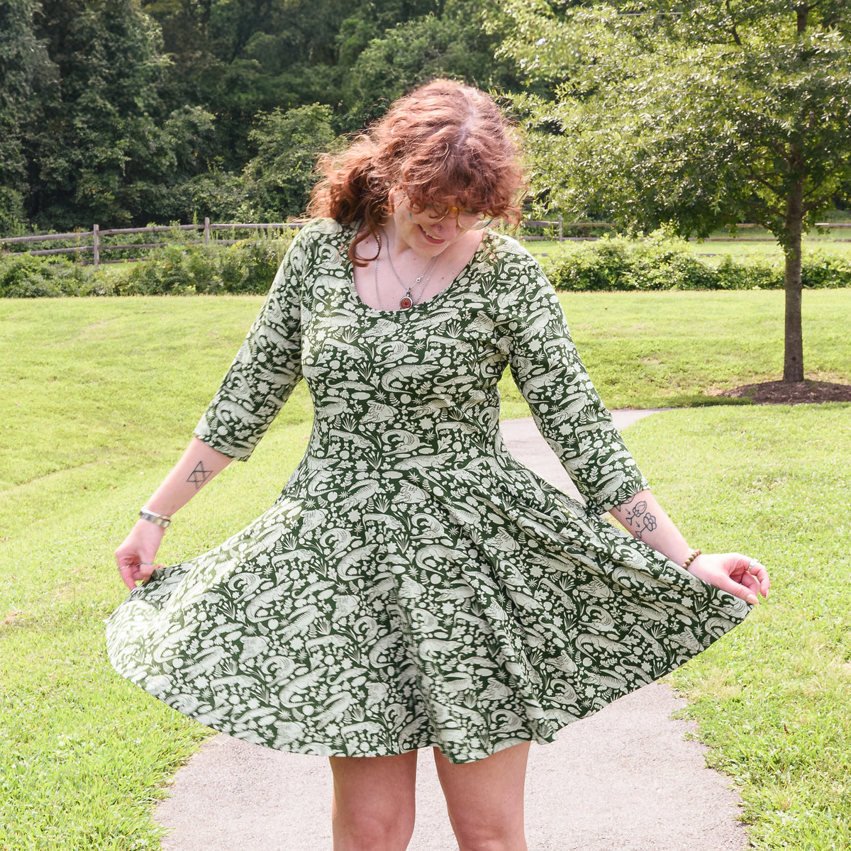 Marsh Majesty Skater Dress with Pockets