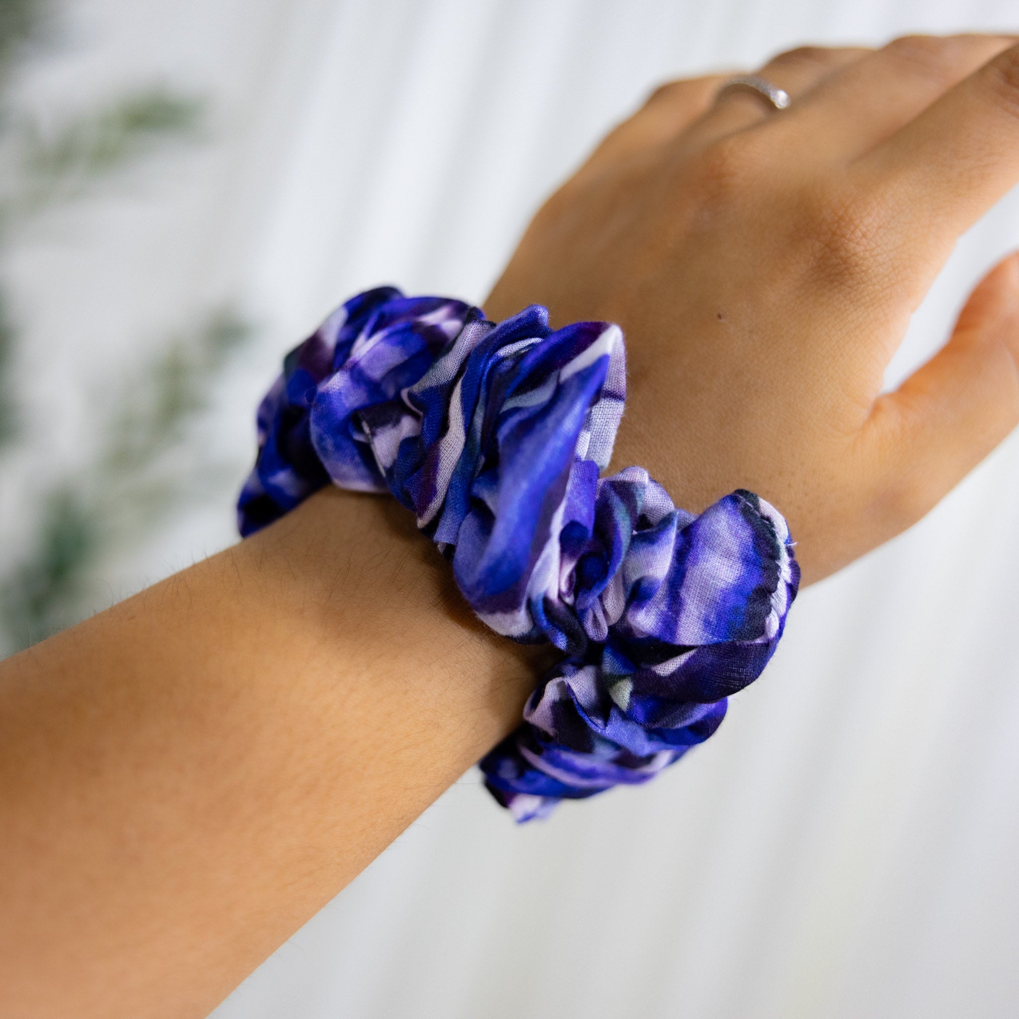 Turkey Tail Mushroom Scrunchie