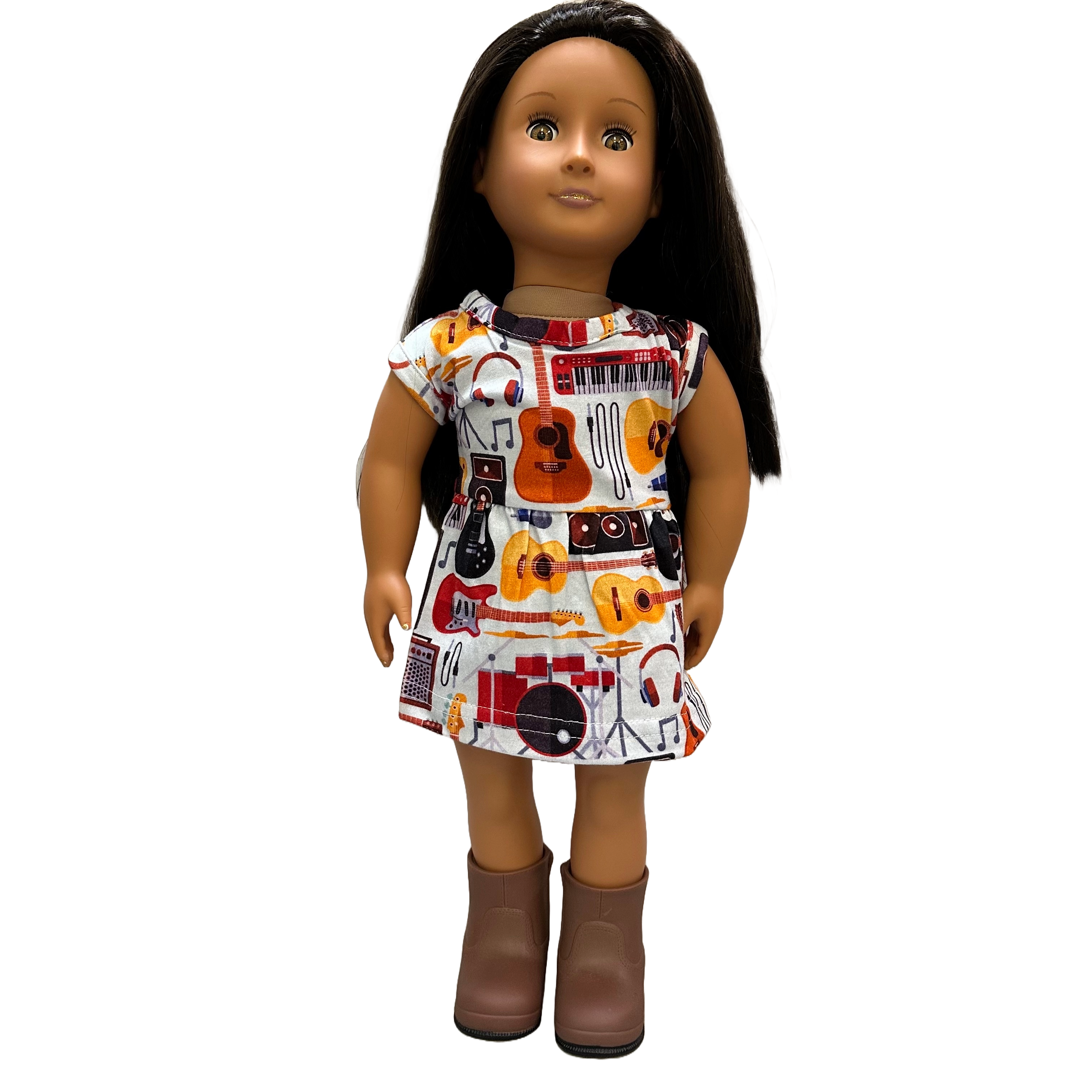 Musical Instruments Doll Dress
