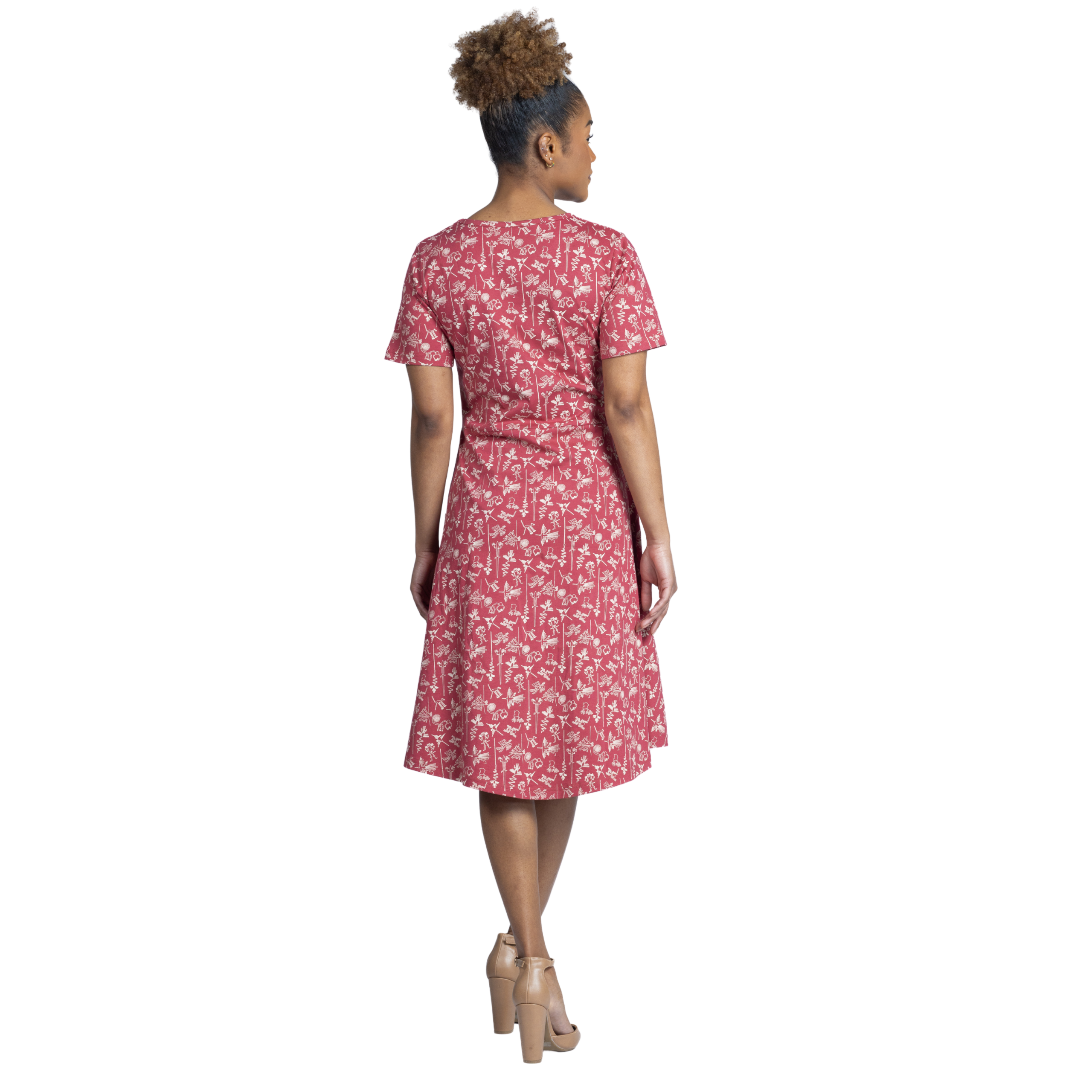 Nazca Lines Fit & Flare Dress