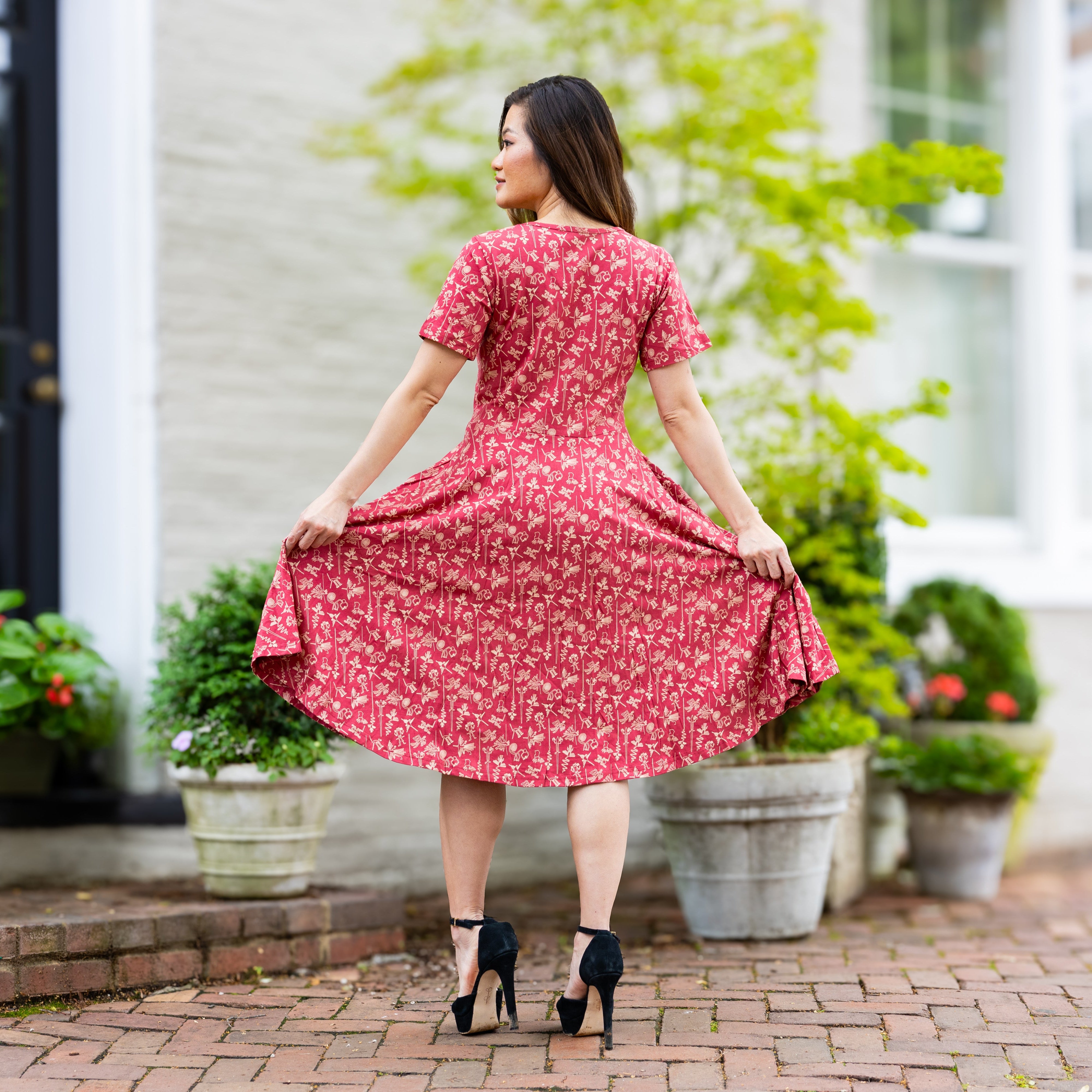 Nazca Lines Twirl Dress