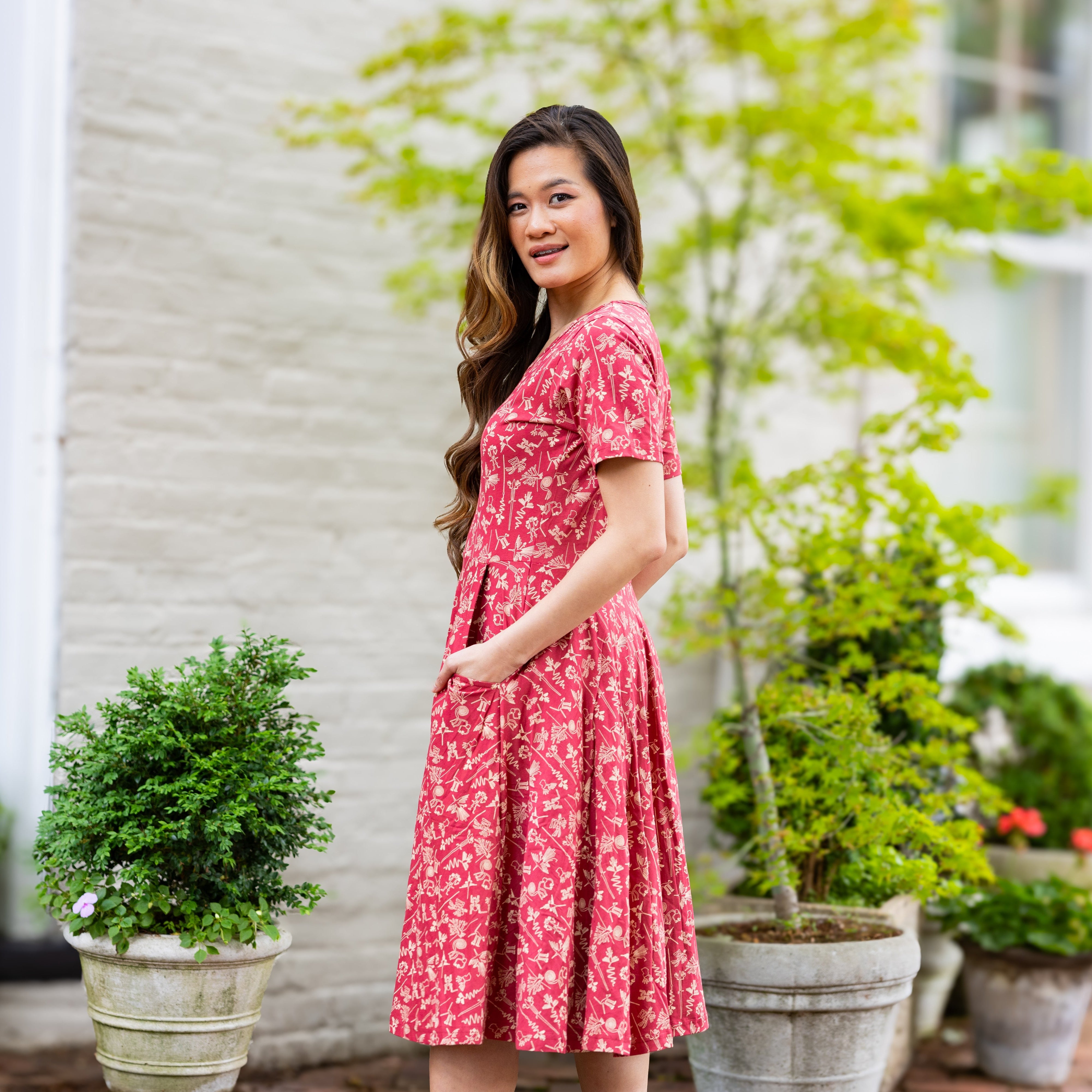 Nazca Lines Twirl Dress