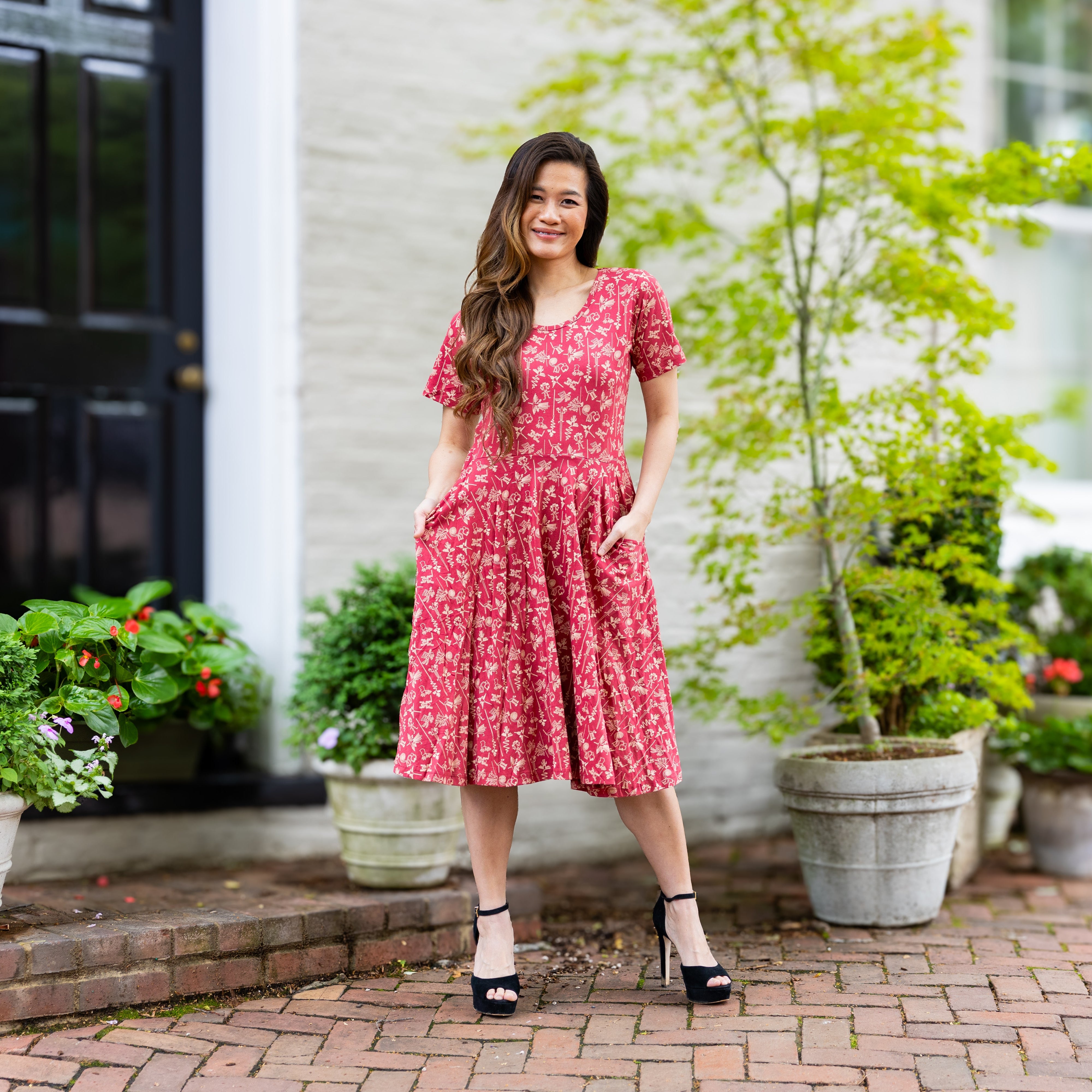 Nazca Lines Twirl Dress