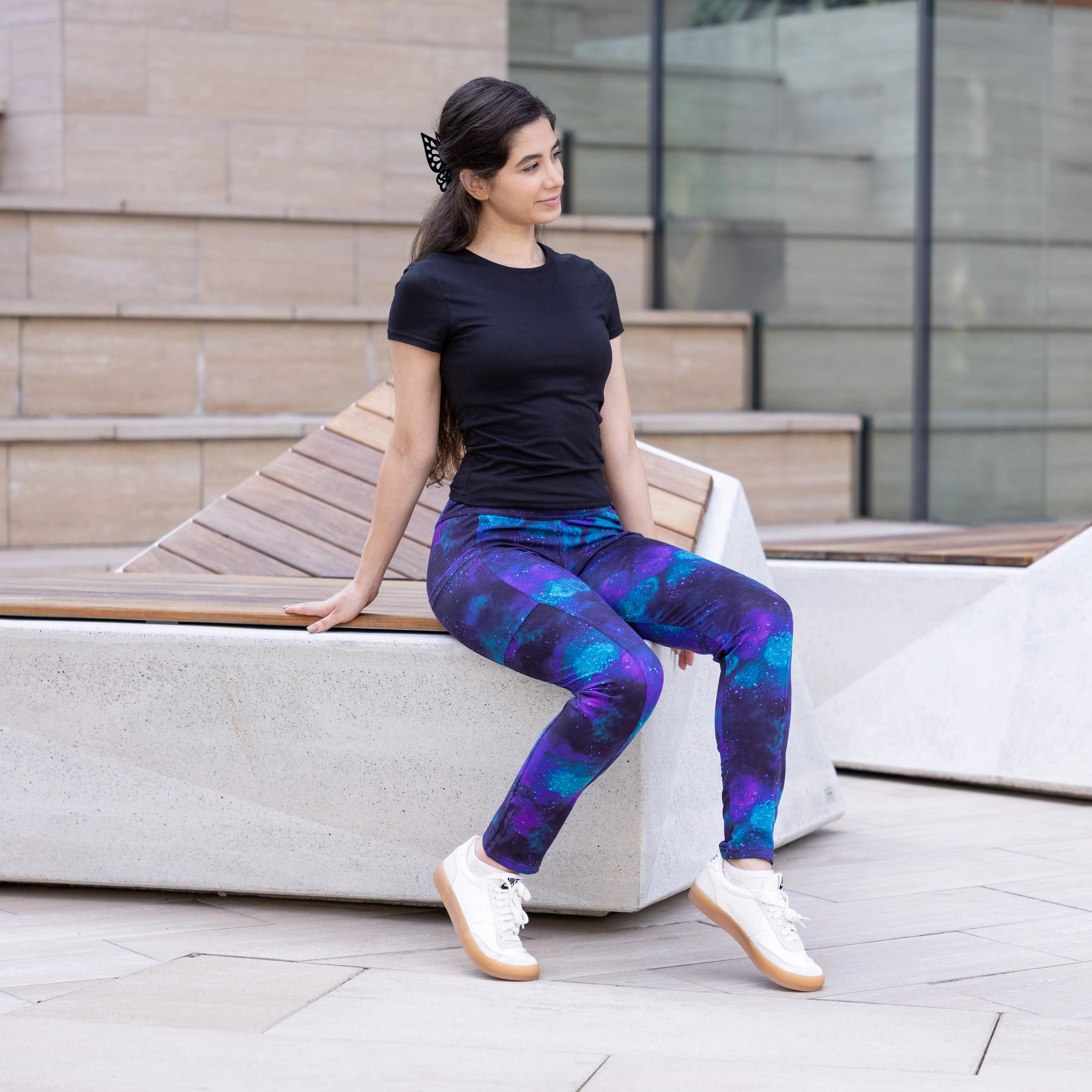 Nebula Adults Athletic Fit Leggings with Pockets