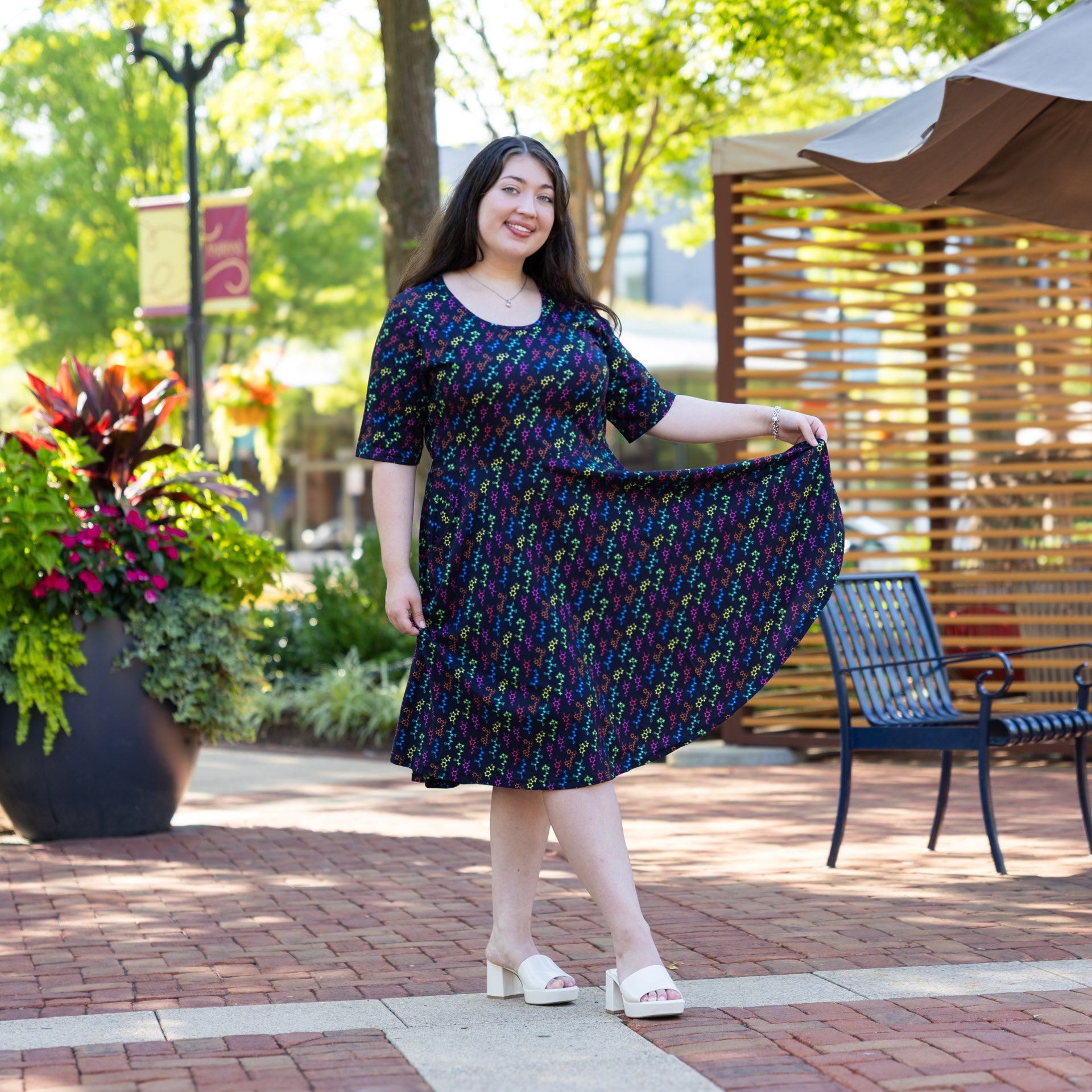 Neurotransmitters Twirl Dress