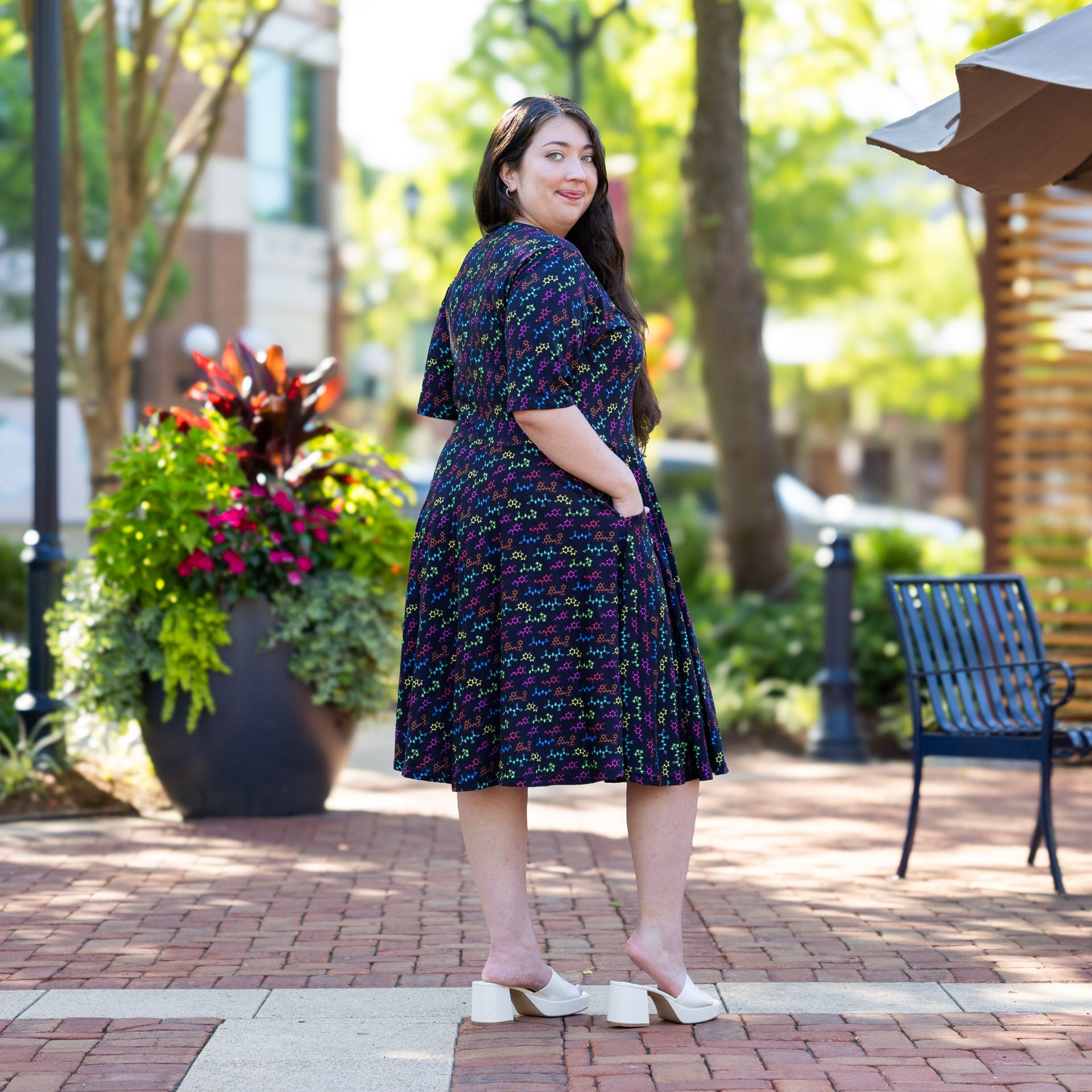 Neurotransmitters Twirl Dress