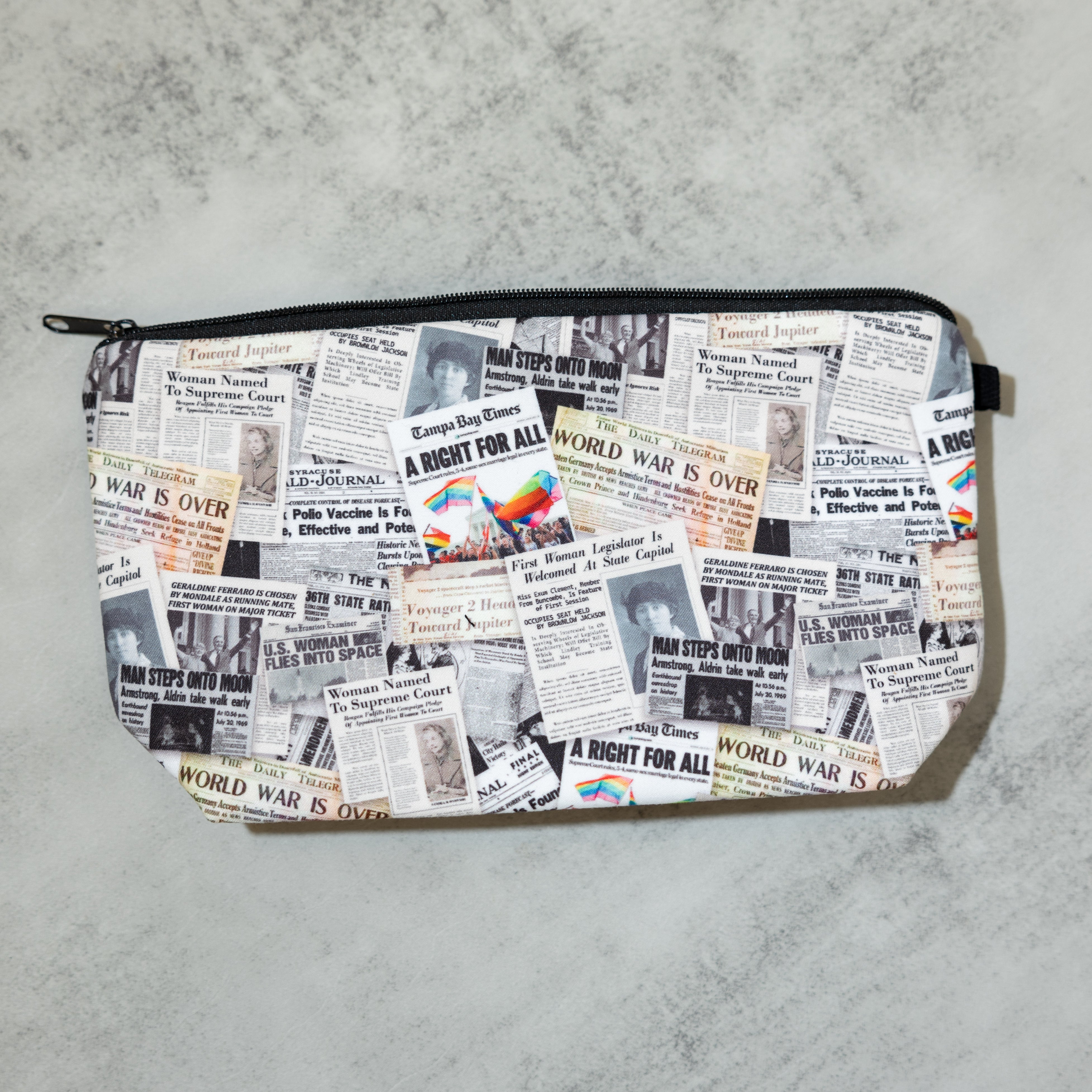 Happy Headlines Pouch