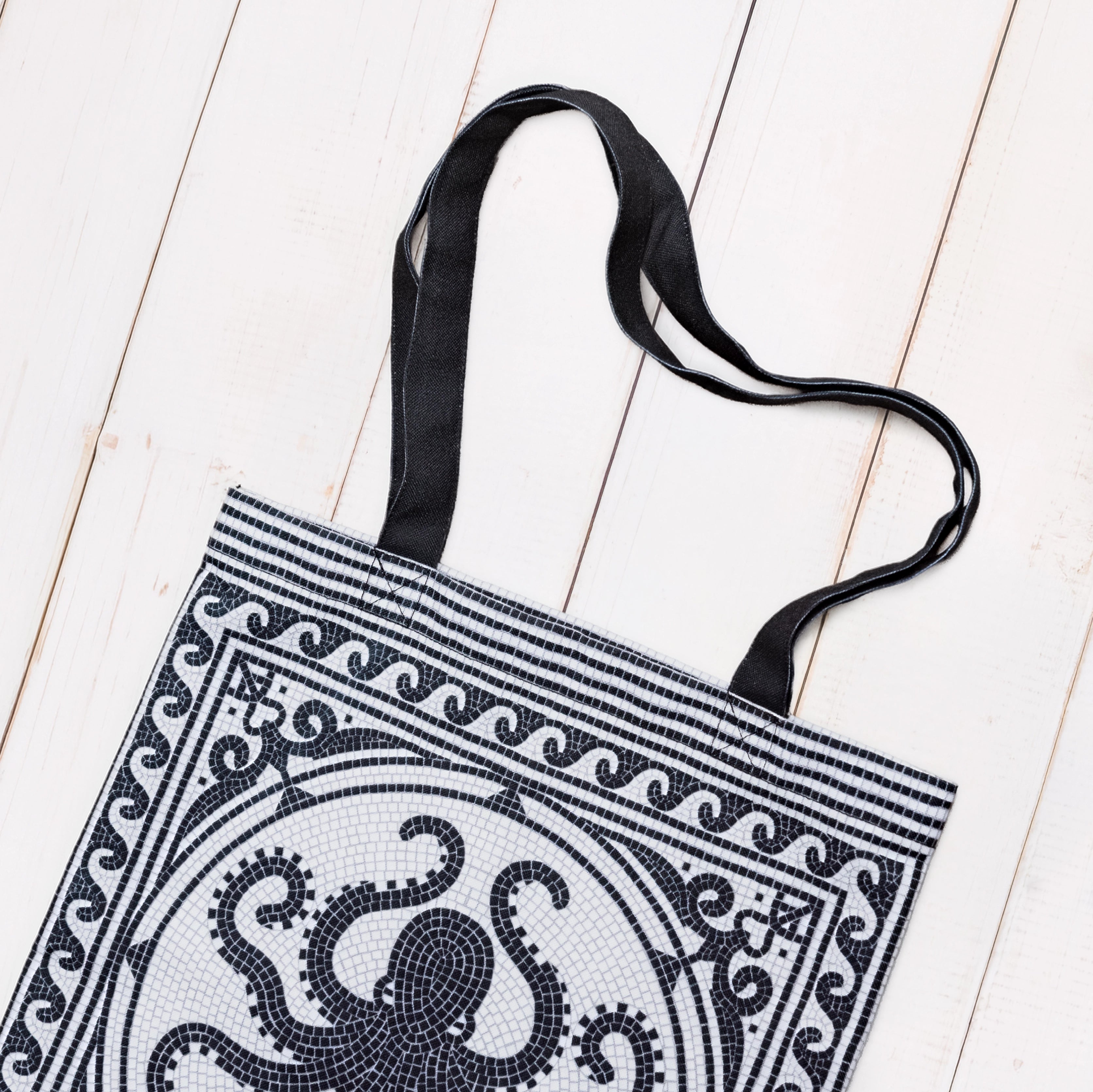 Mosaic Octopus Tote Bag