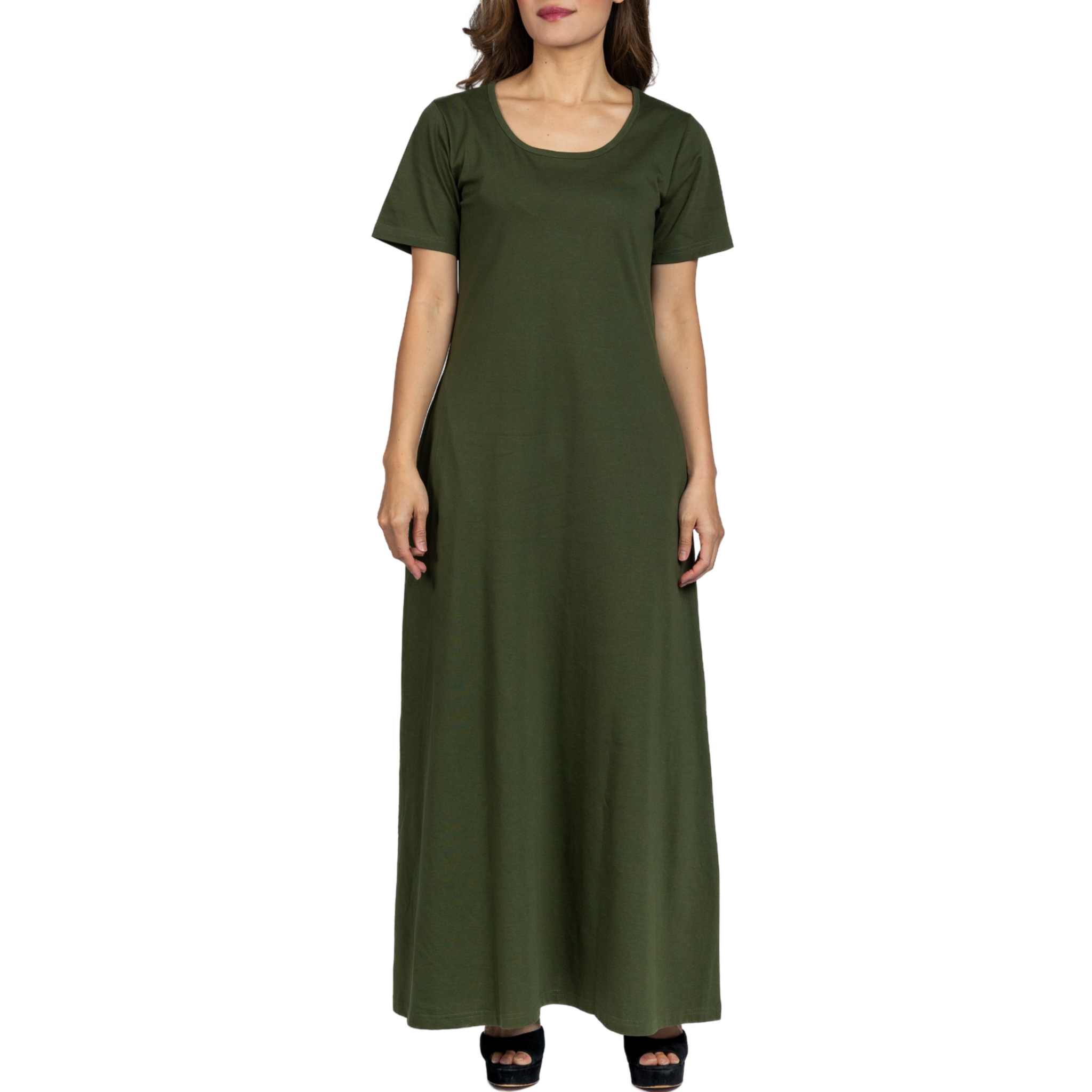 Elowen Maxi Dress - Olive main image 0