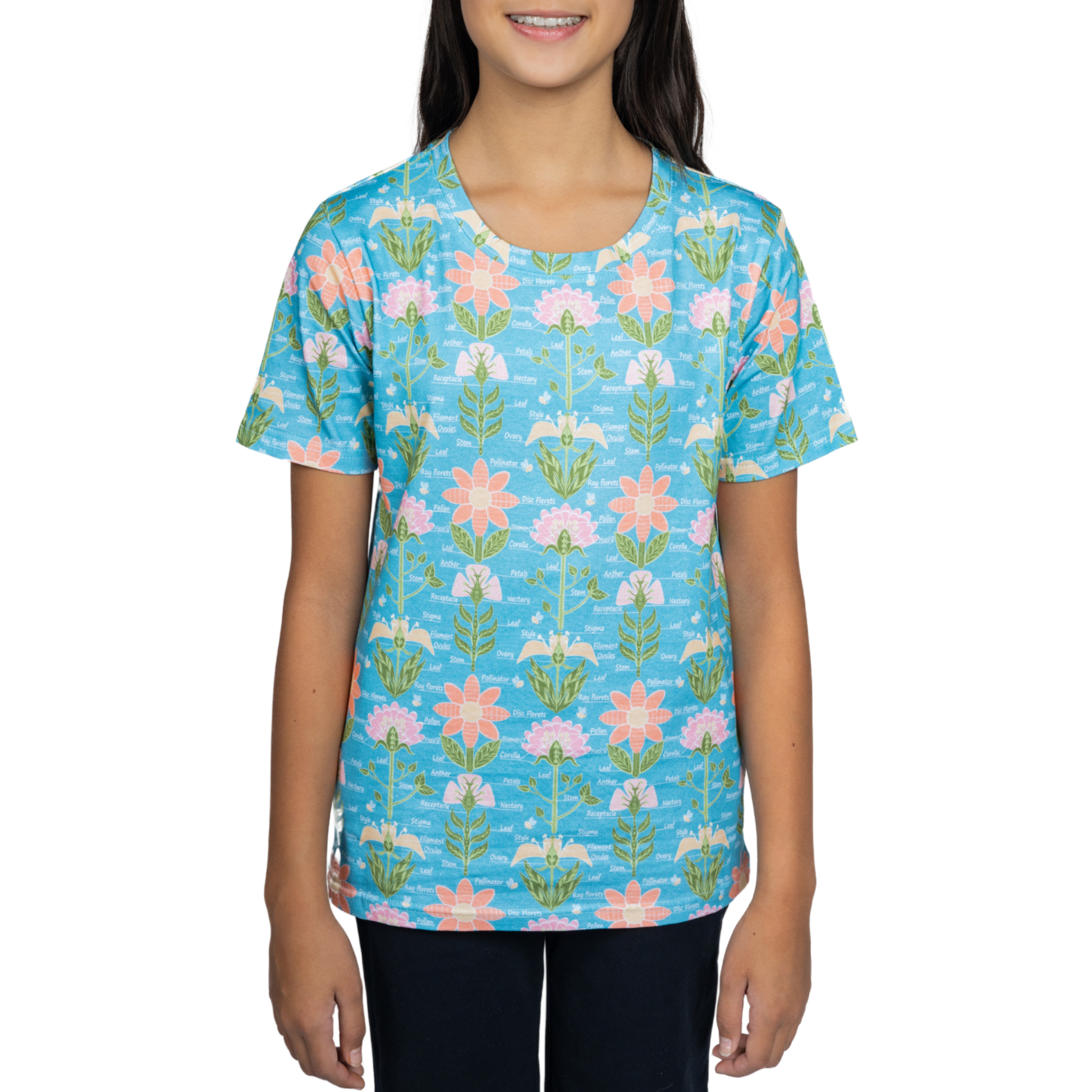 Parts Of A Flower Kids T-Shirt