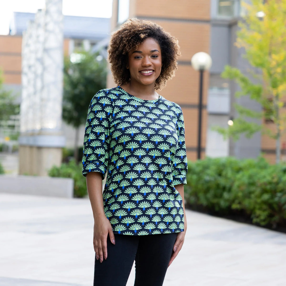 Peacock Top Sample -S