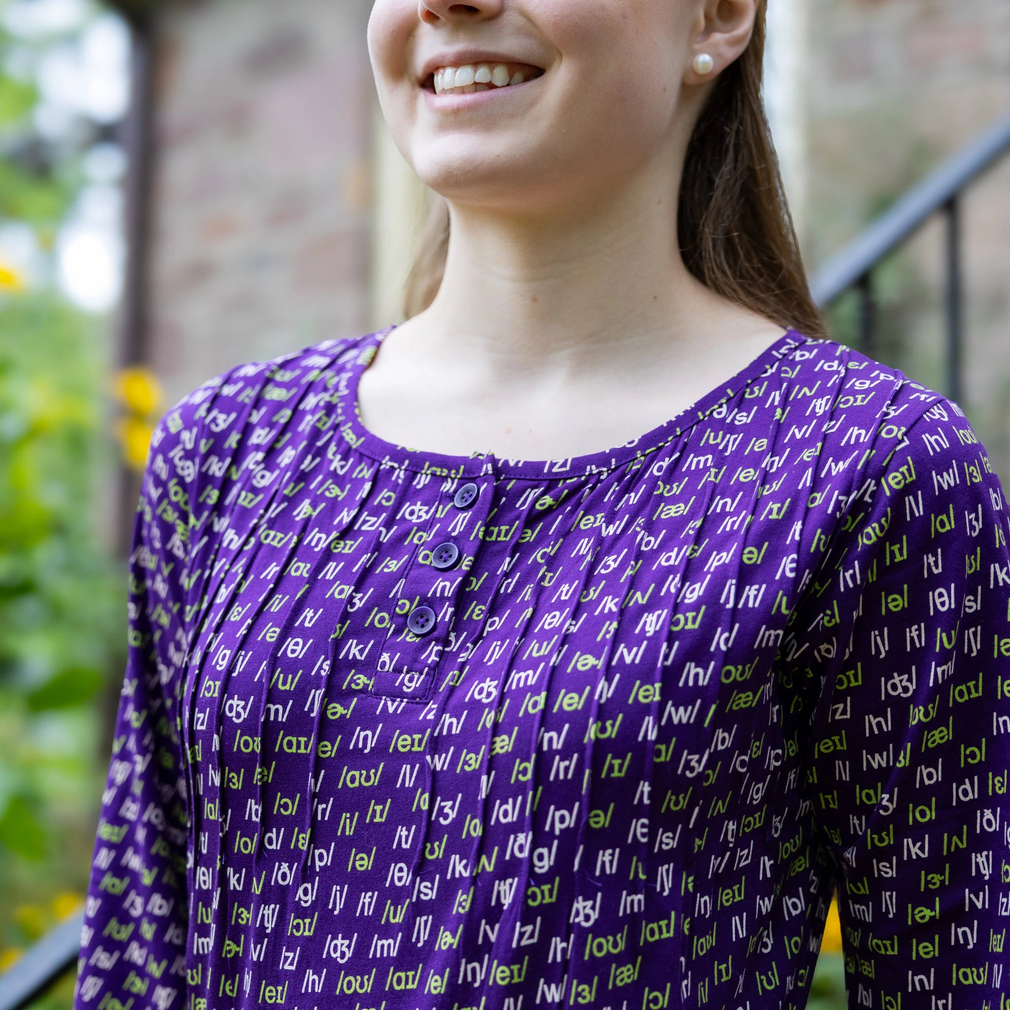 Phonetics Pleated Top