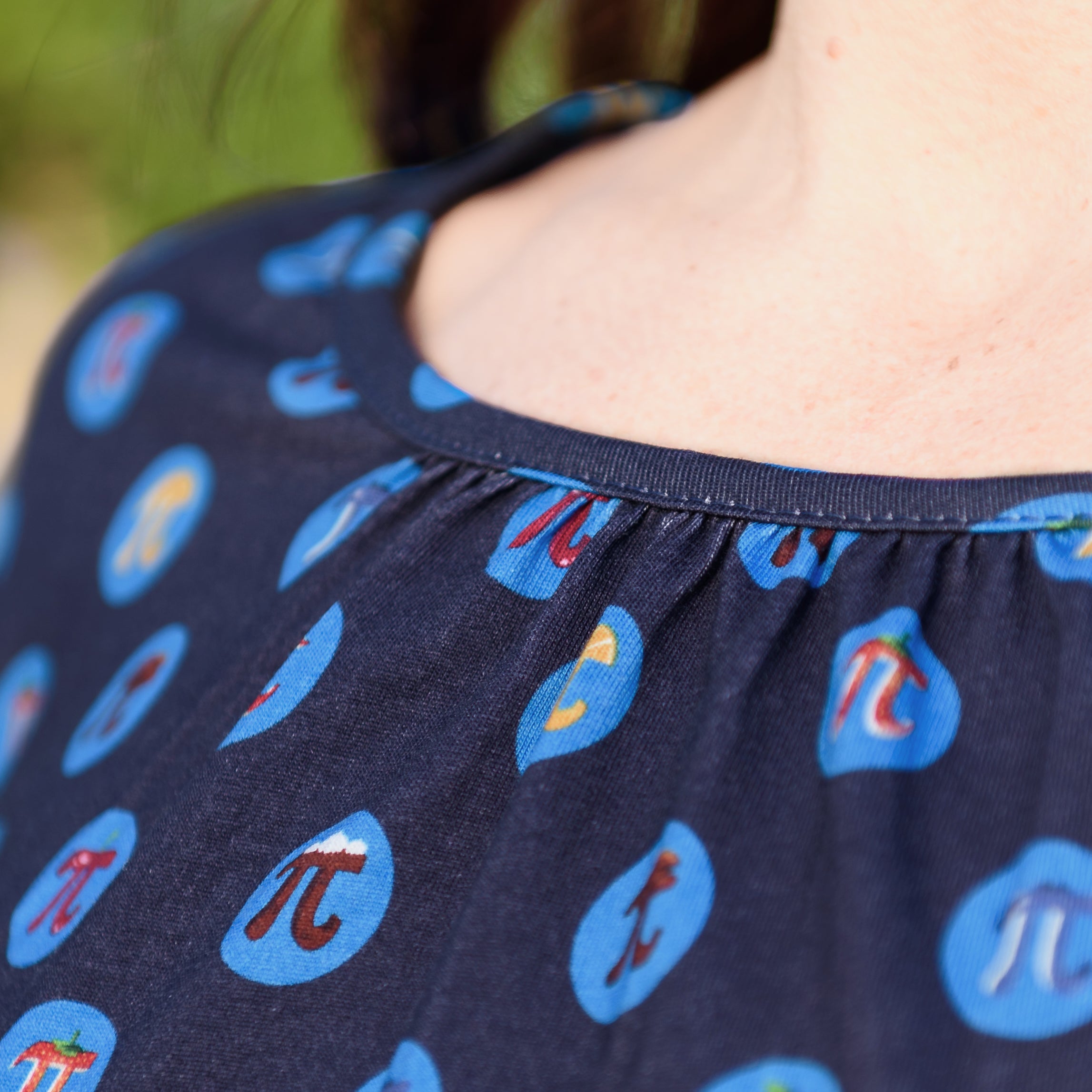 Pi Polka Dots 3/4th Sleeves Ida Top