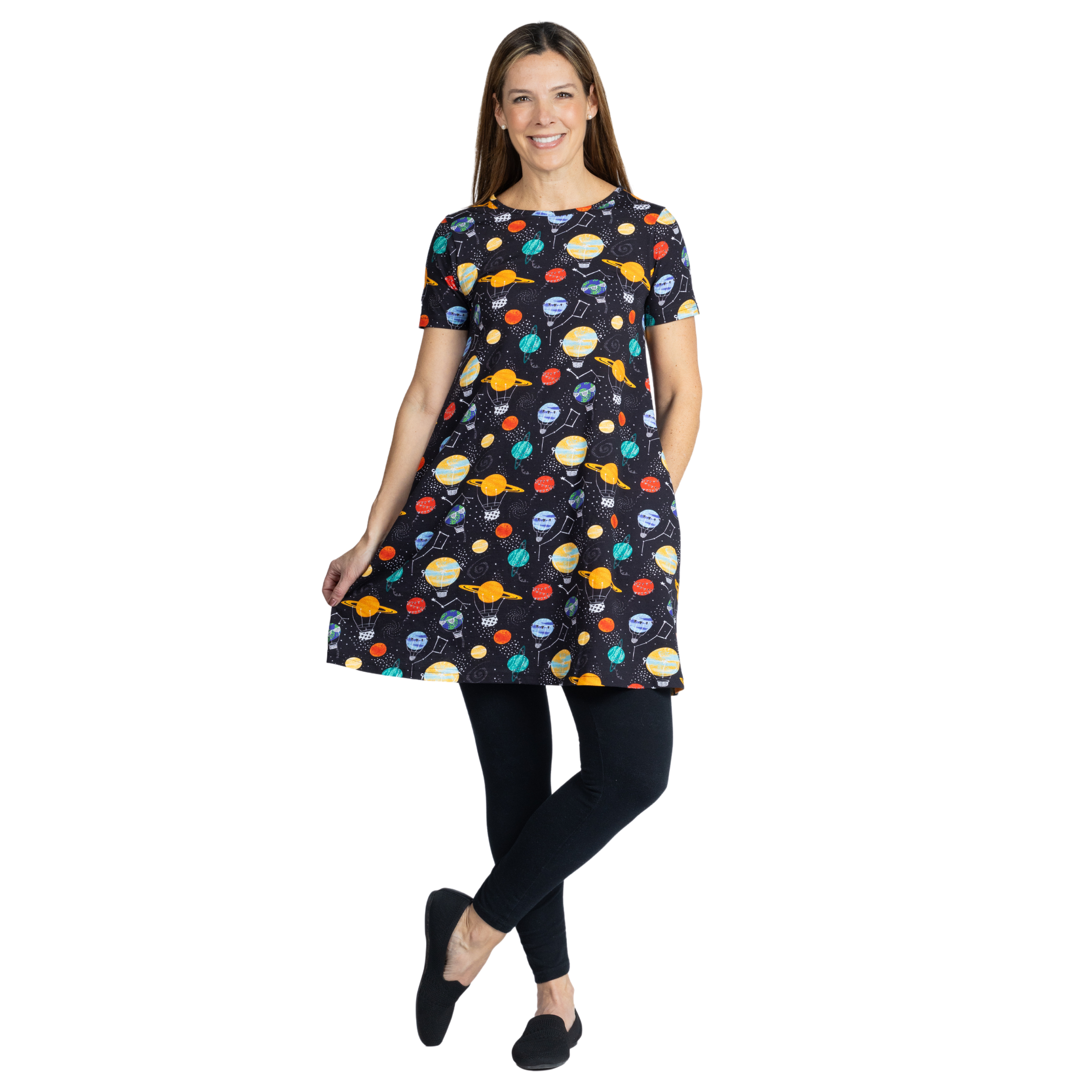 Planet Balloons Long Tunic