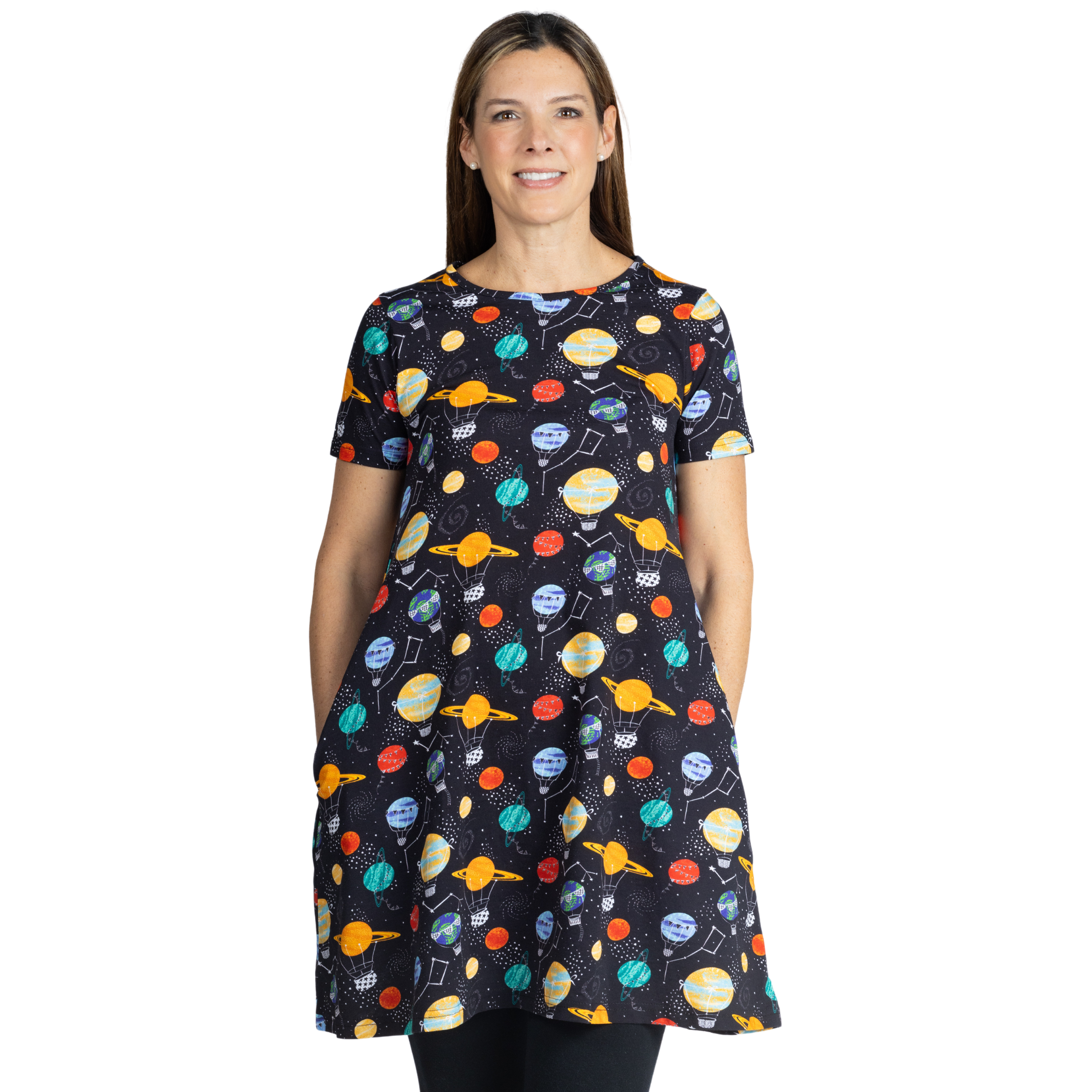Planet Balloons Long Tunic