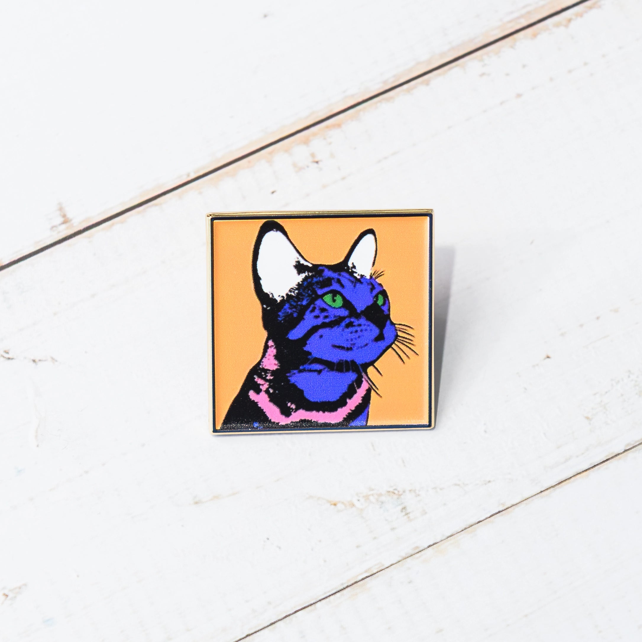 Pop Art Cats Enamel Pins Set