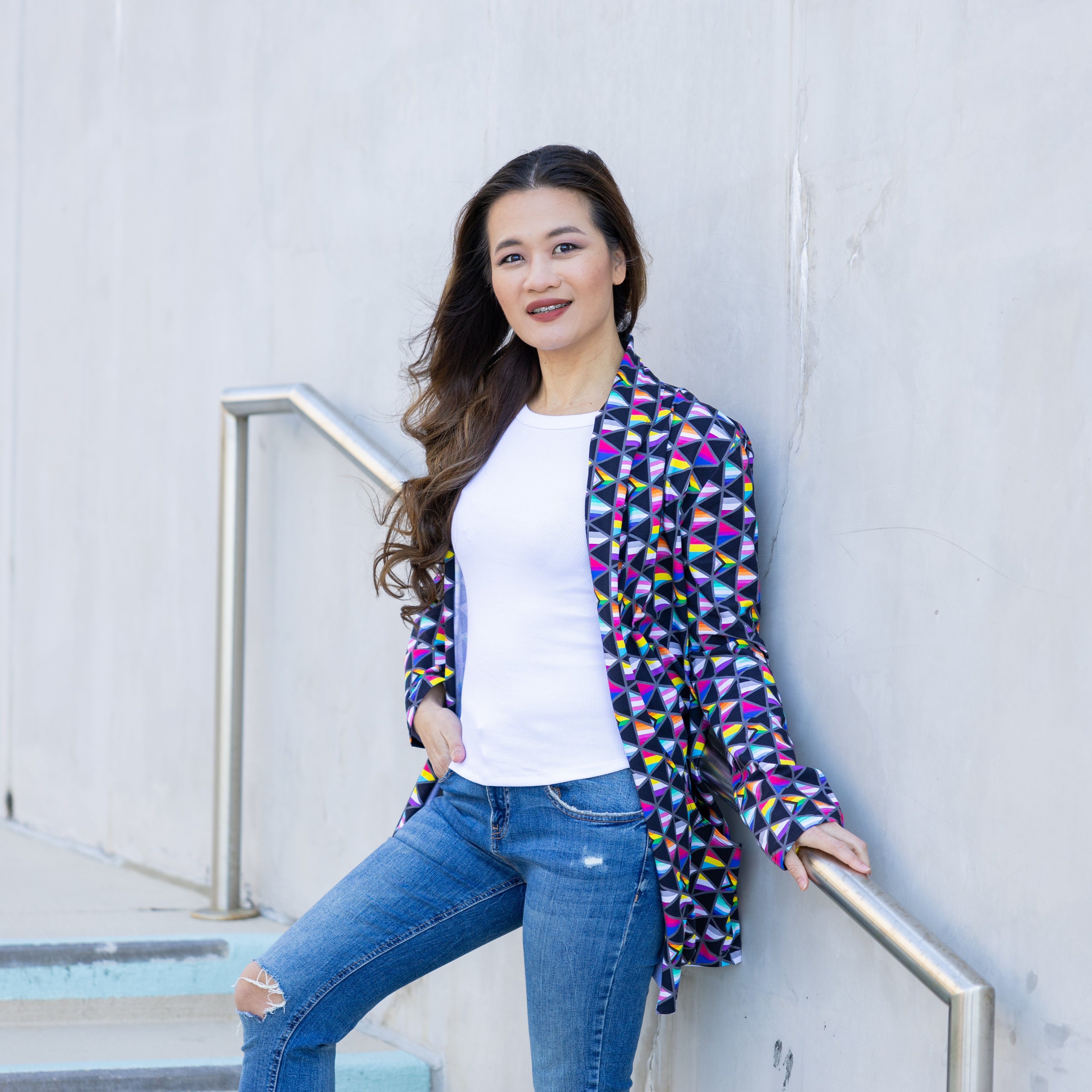 Pride Flags Printed Cardigan