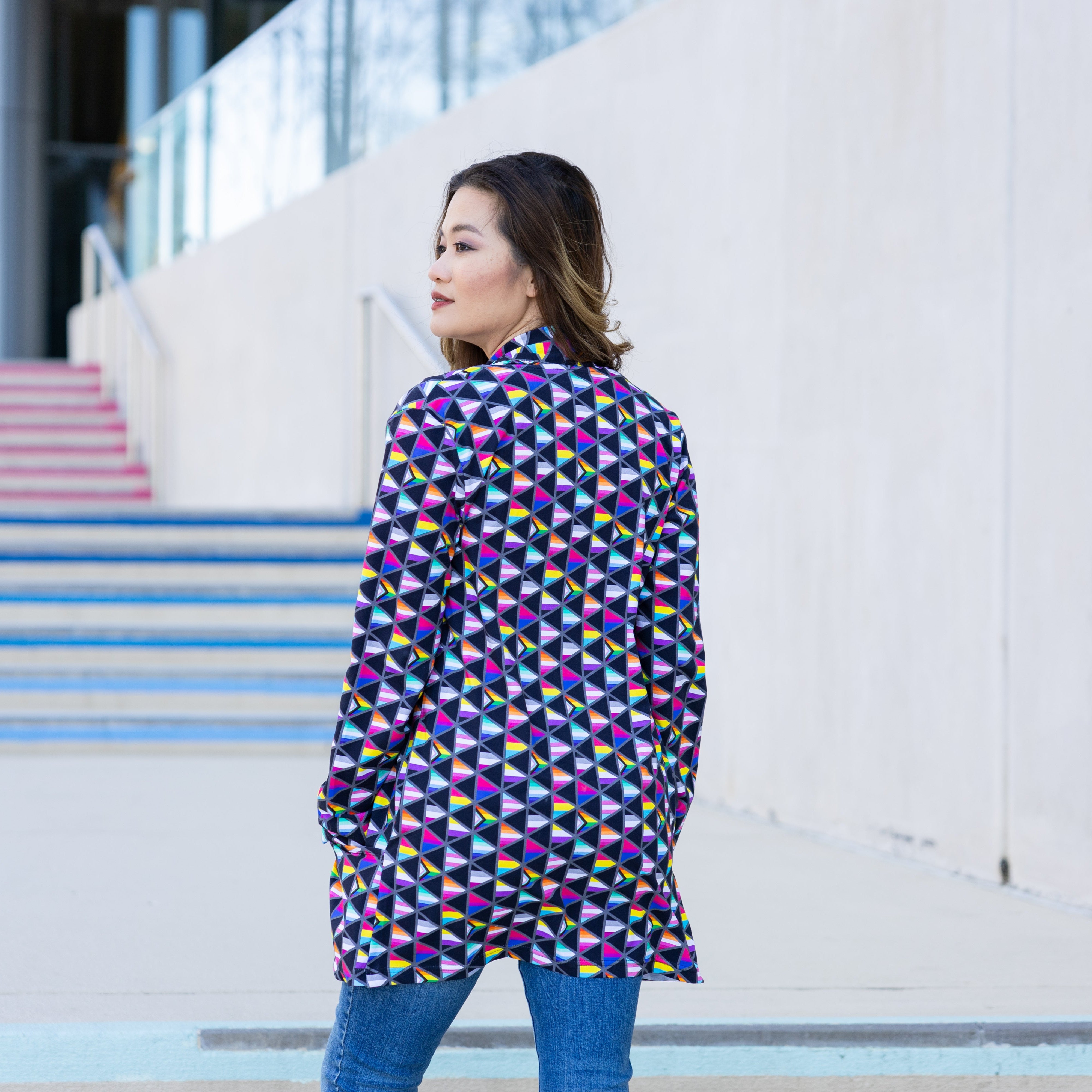 Pride Flags Printed Cardigan