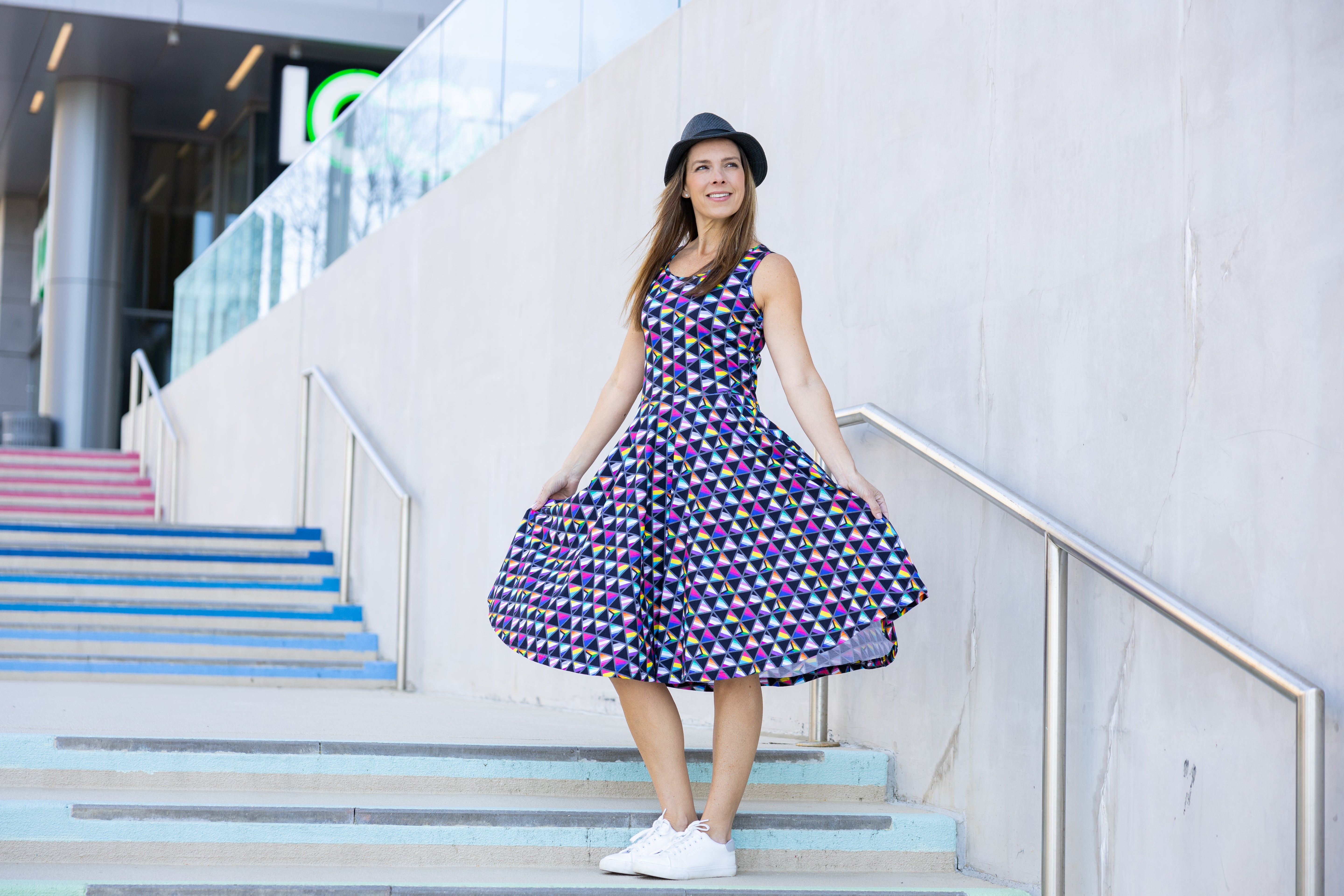 Pride Flags Sleeveless Twirl Dress