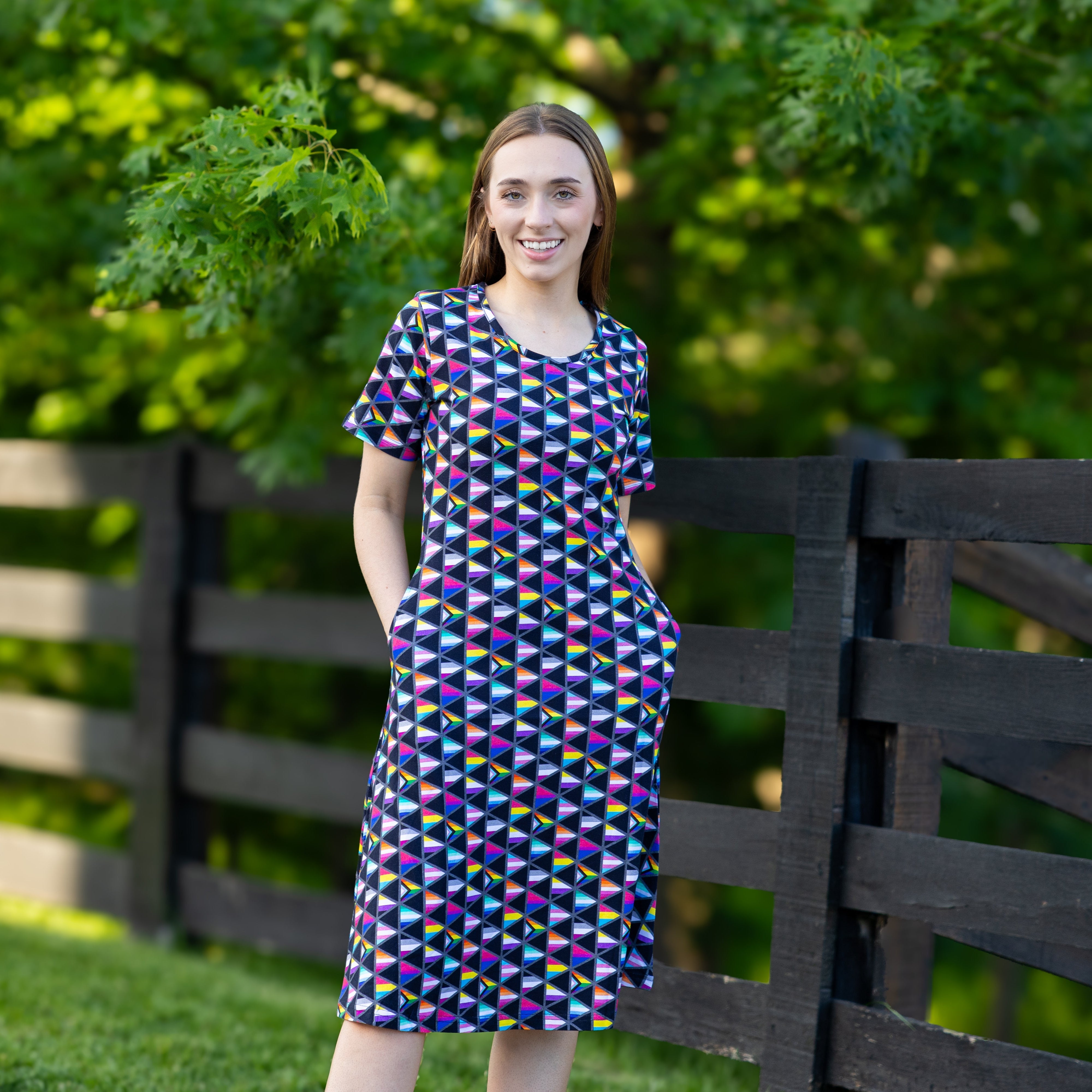 Pride Flags A-Line Dress (No Waist Seam)