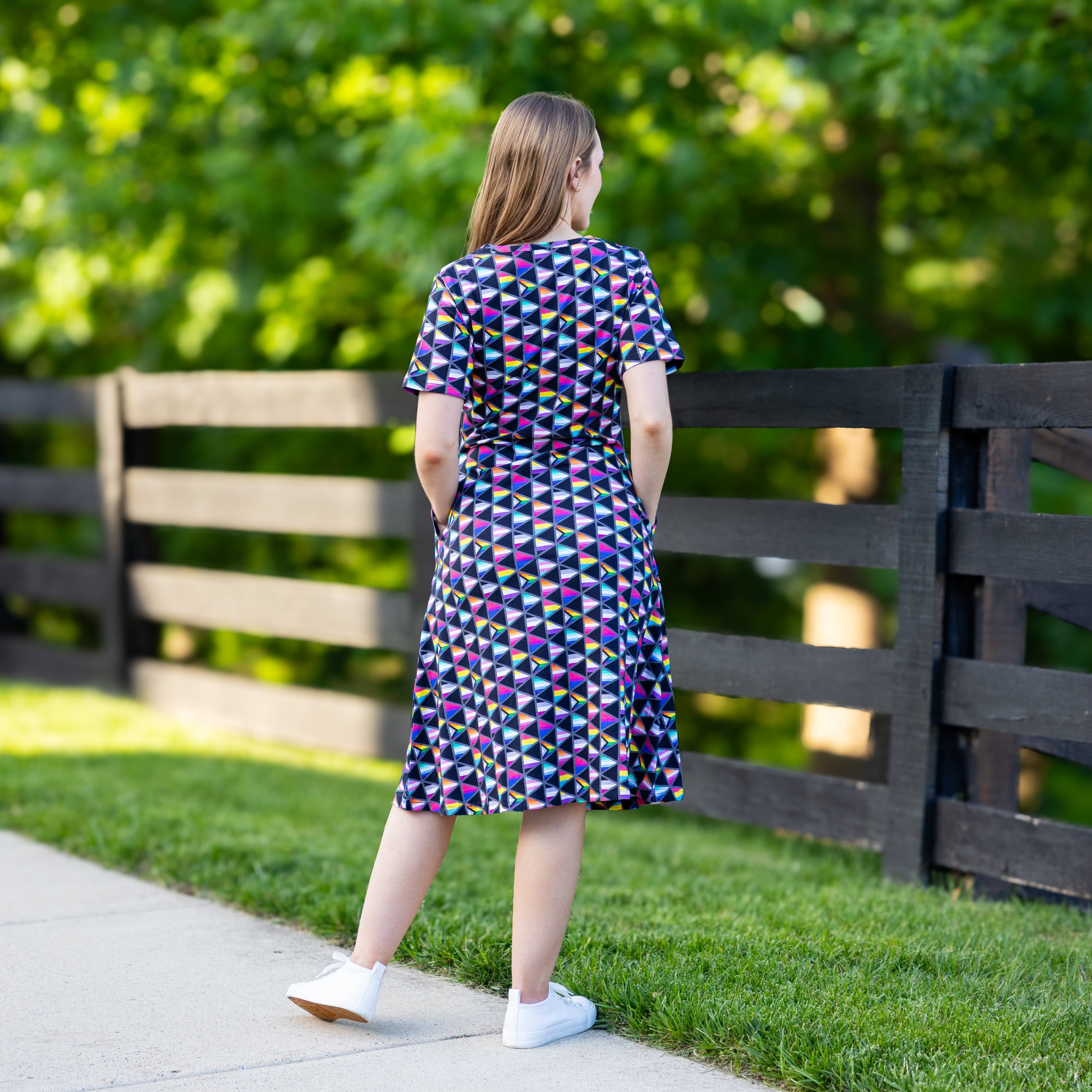 Pride Flags A-Line Dress (No Waist Seam)