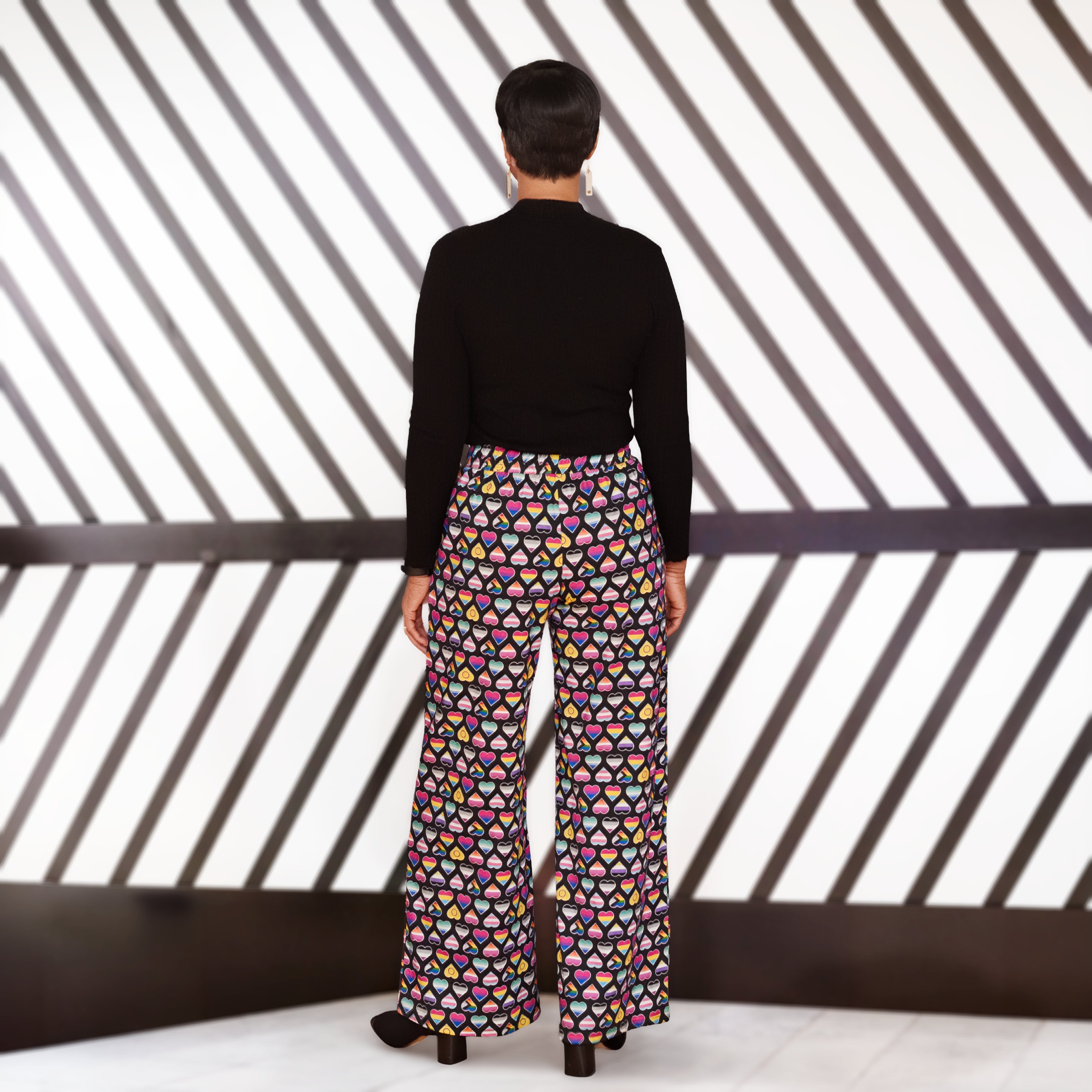Pride Hearts Palazzo Pants
